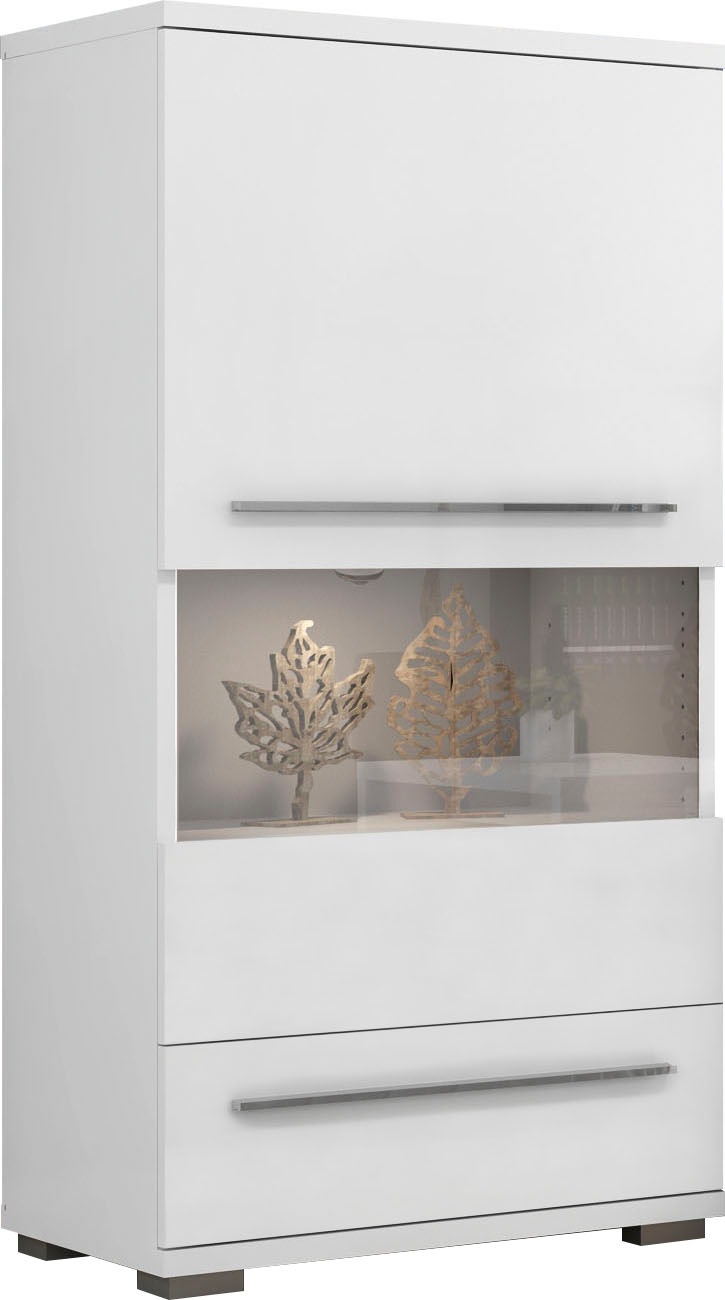 Places of Style Highboard "Piano Vitrine", (H/B/T): 123/69/40,2cm), UV lack günstig online kaufen