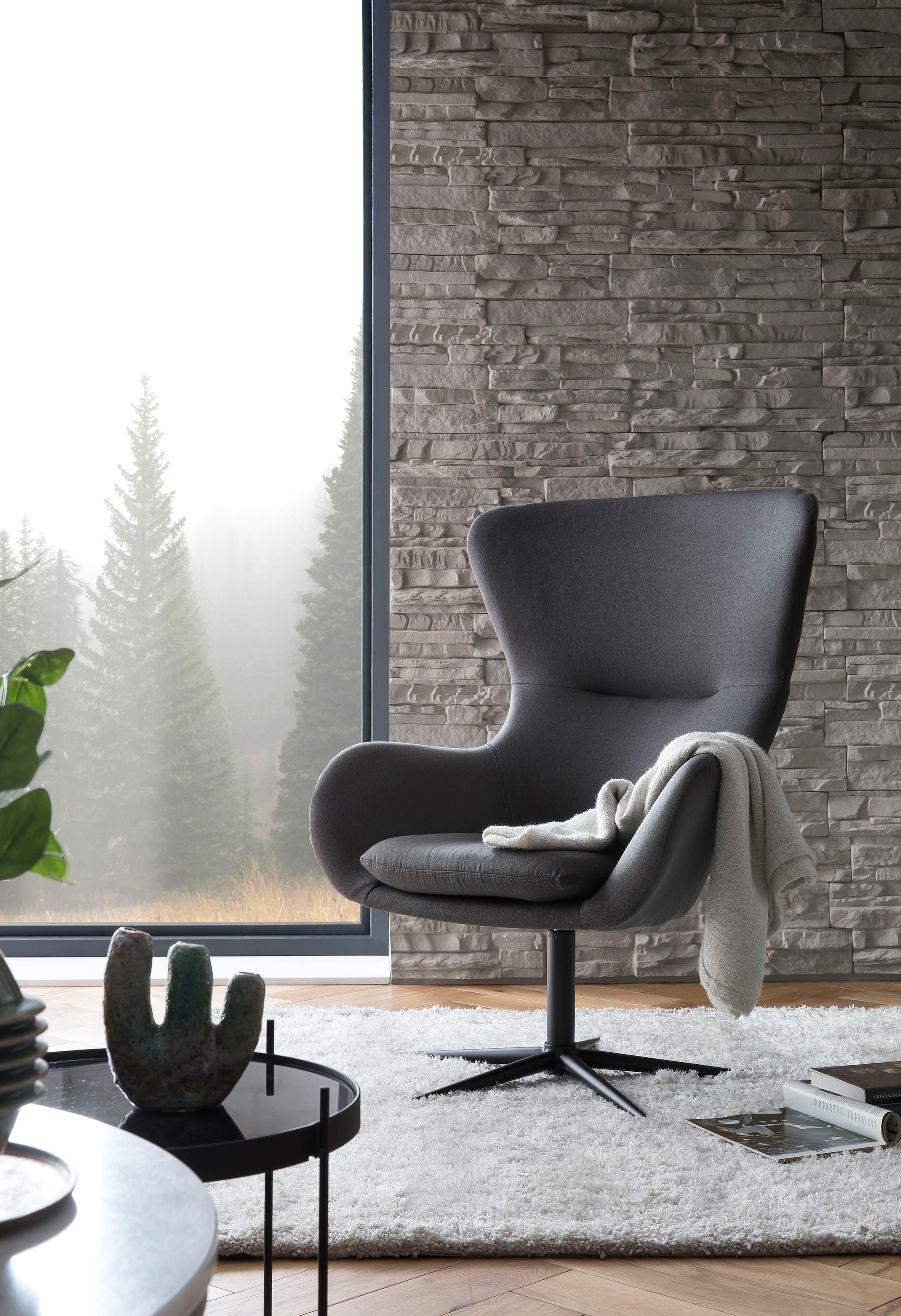 TOM TAILOR HOME Loungesessel Metall-Drehfuß mit | in »TOM BAUR Chrom PURE«