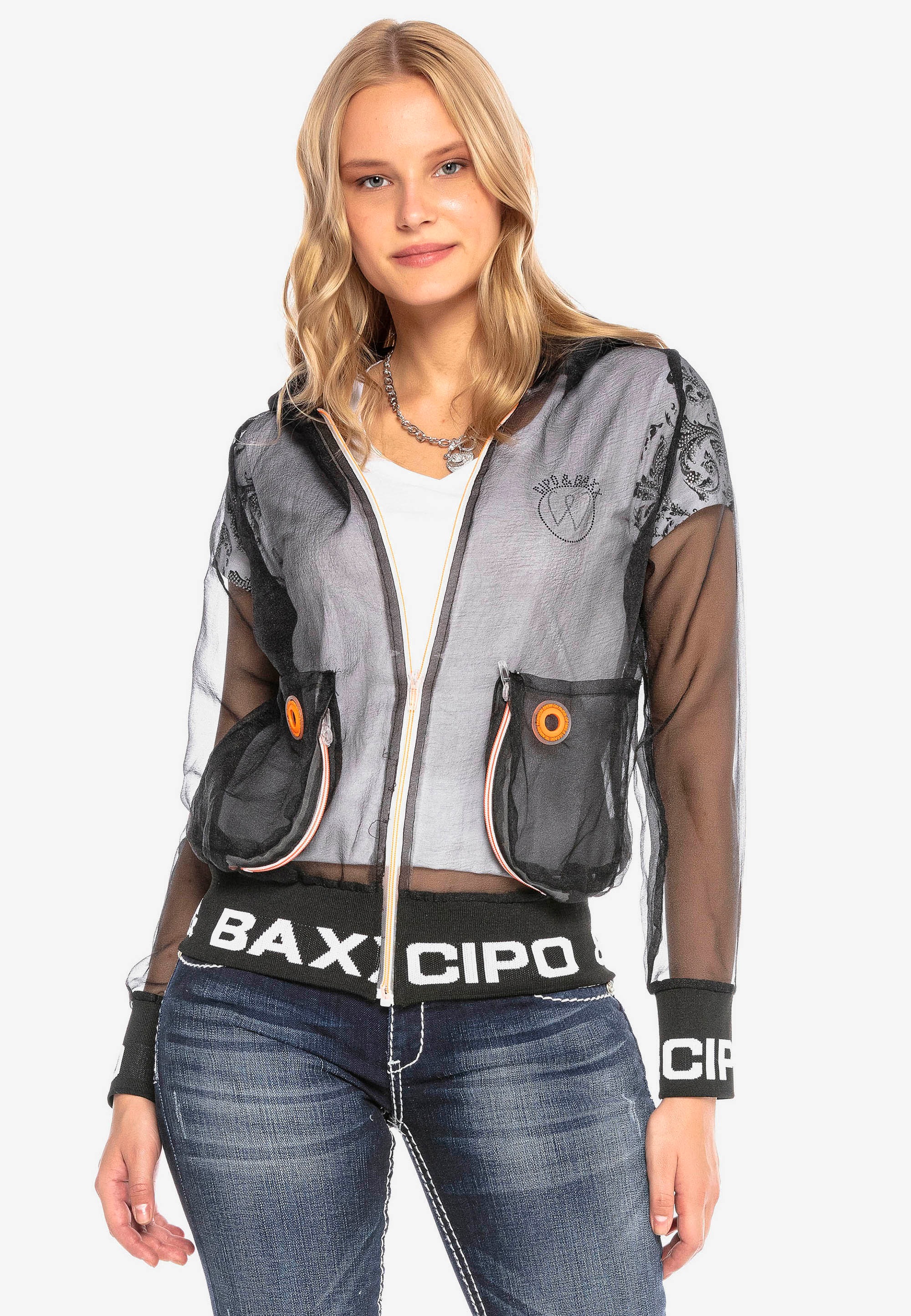 Cipo & Baxx Outdoorjacke, in transparentem Design