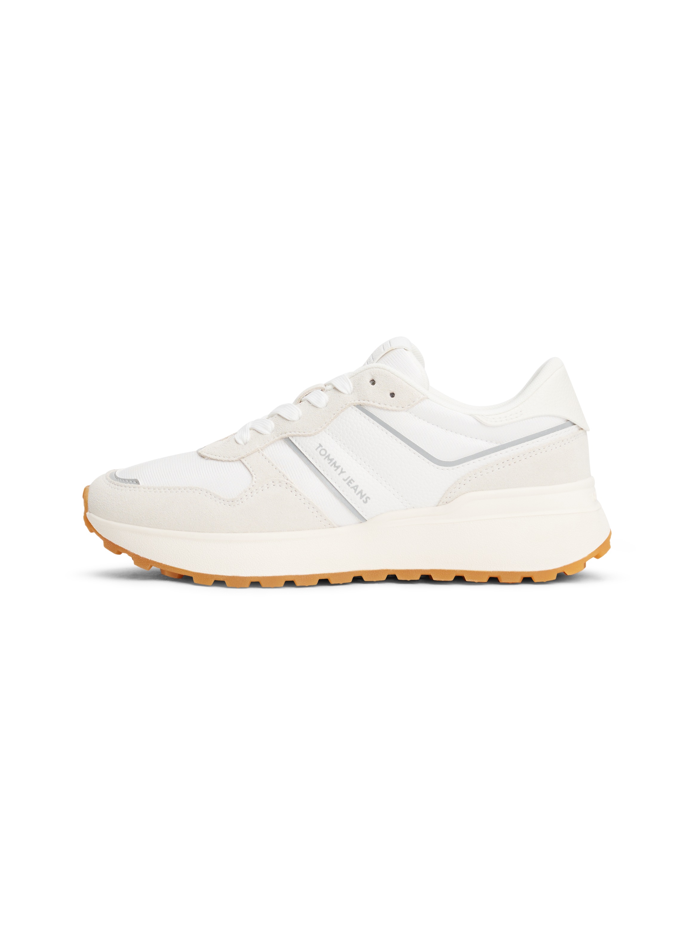 Tommy Jeans Keilsneaker »TJW CLEATED RUNNER«, Freizeitschuh, Schnürschuh, Halbschuh mit Reflektorstreifen