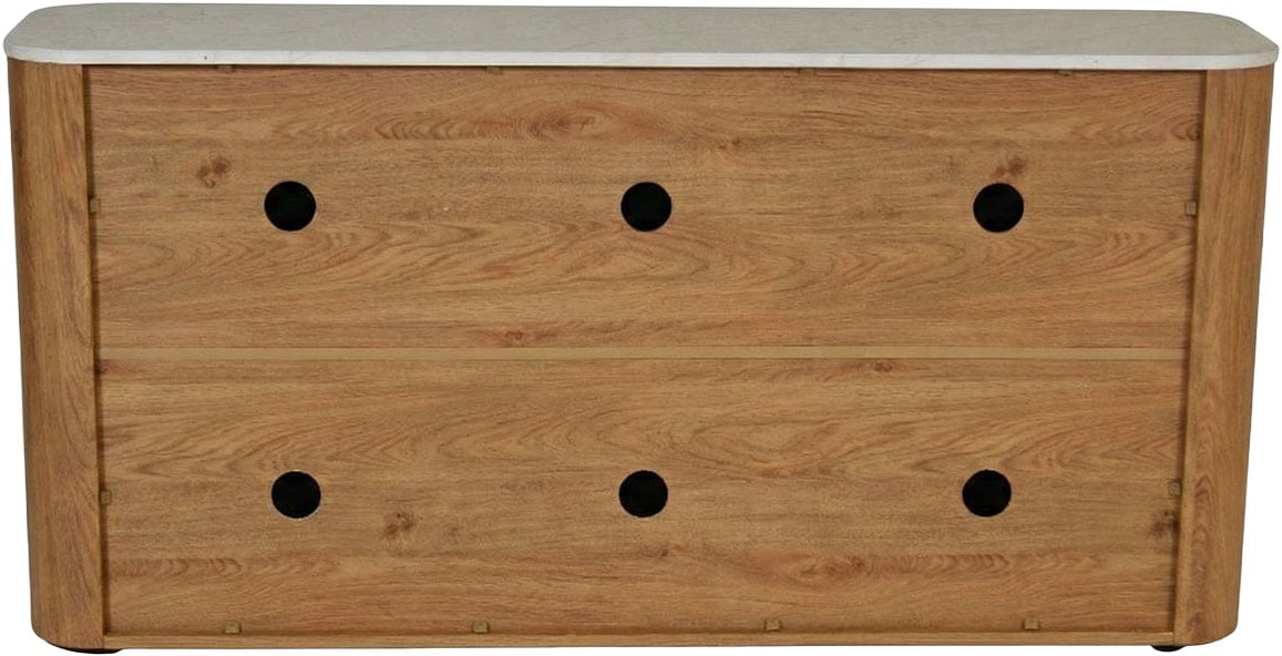 Jahnke Sideboard »TRESOR SB 150« Sideboard, Marmor Look, grifflose Optik, 3 Türen, Breite:150 cm