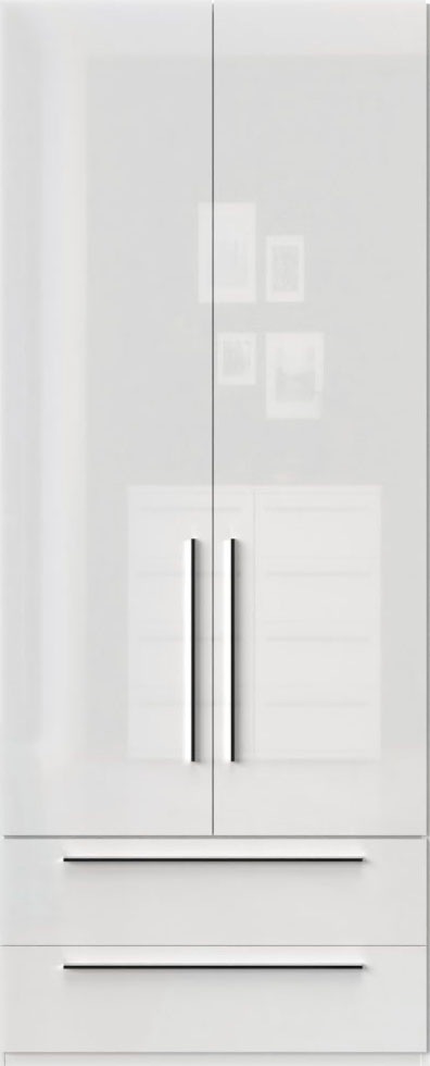 Places of Style Kleiderschrank "Piano, UV lackiert, hochglänzend in beige o günstig online kaufen
