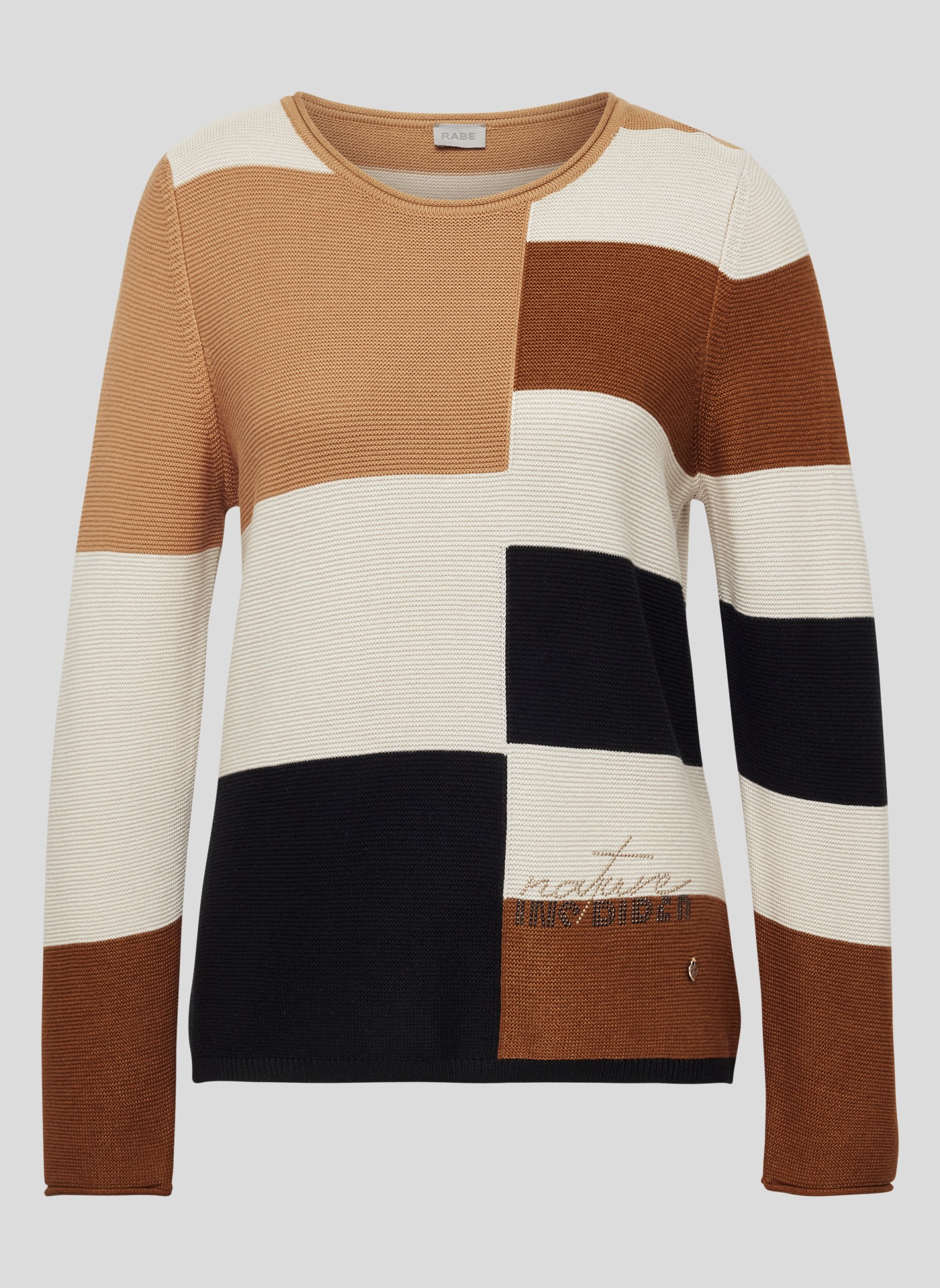 Rabe Strickpullover, mit Colorblocking-Muster