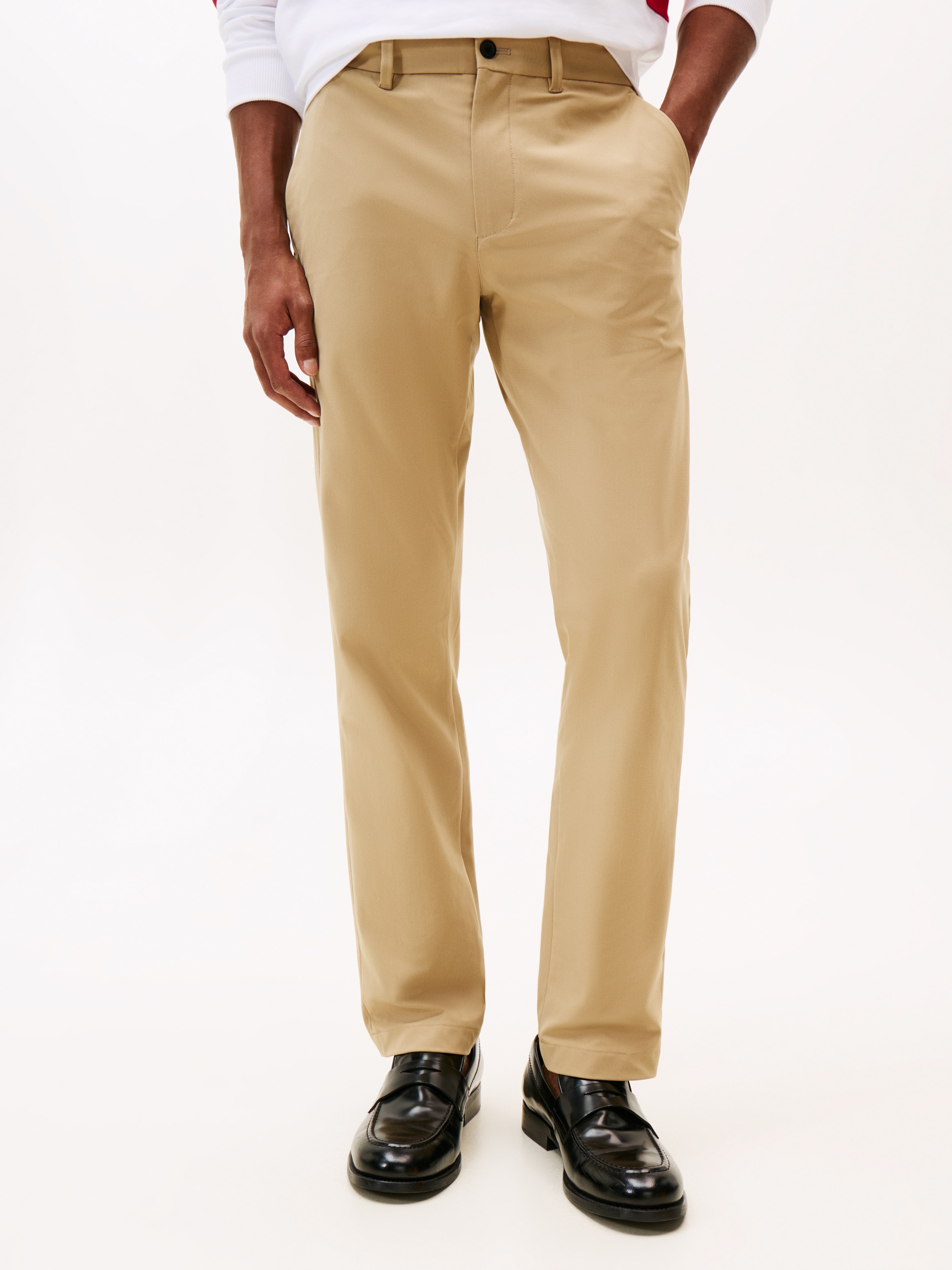Tommy Hilfiger Chinohose "DENTON KNIT TECH" Straight Fit, Baumwollstretch günstig online kaufen