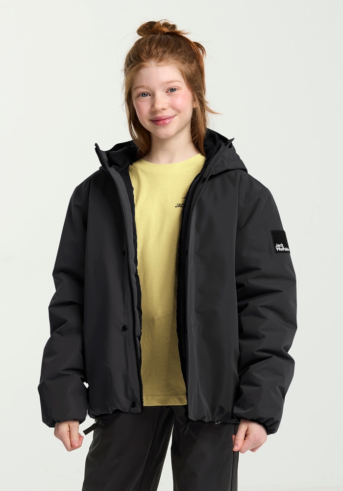 Jack Wolfskin Outdoorjacke »TEEN INS JACKET K«, mit Kapuze