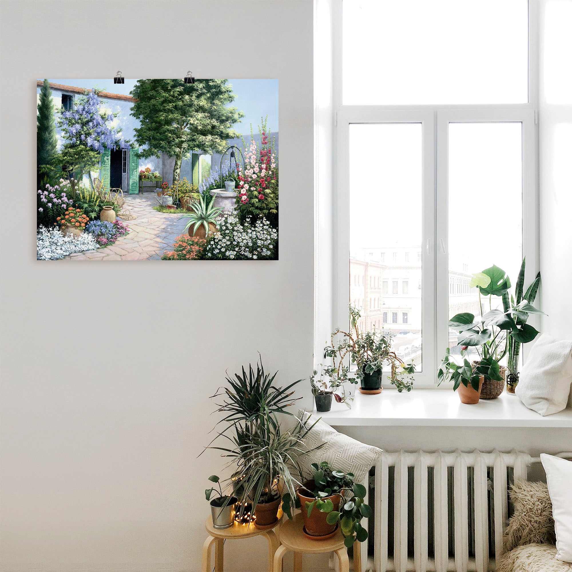 Artland Wandbild "Ein kleines Paradies", Garten, (1 St.), als Leinwandbild, günstig online kaufen