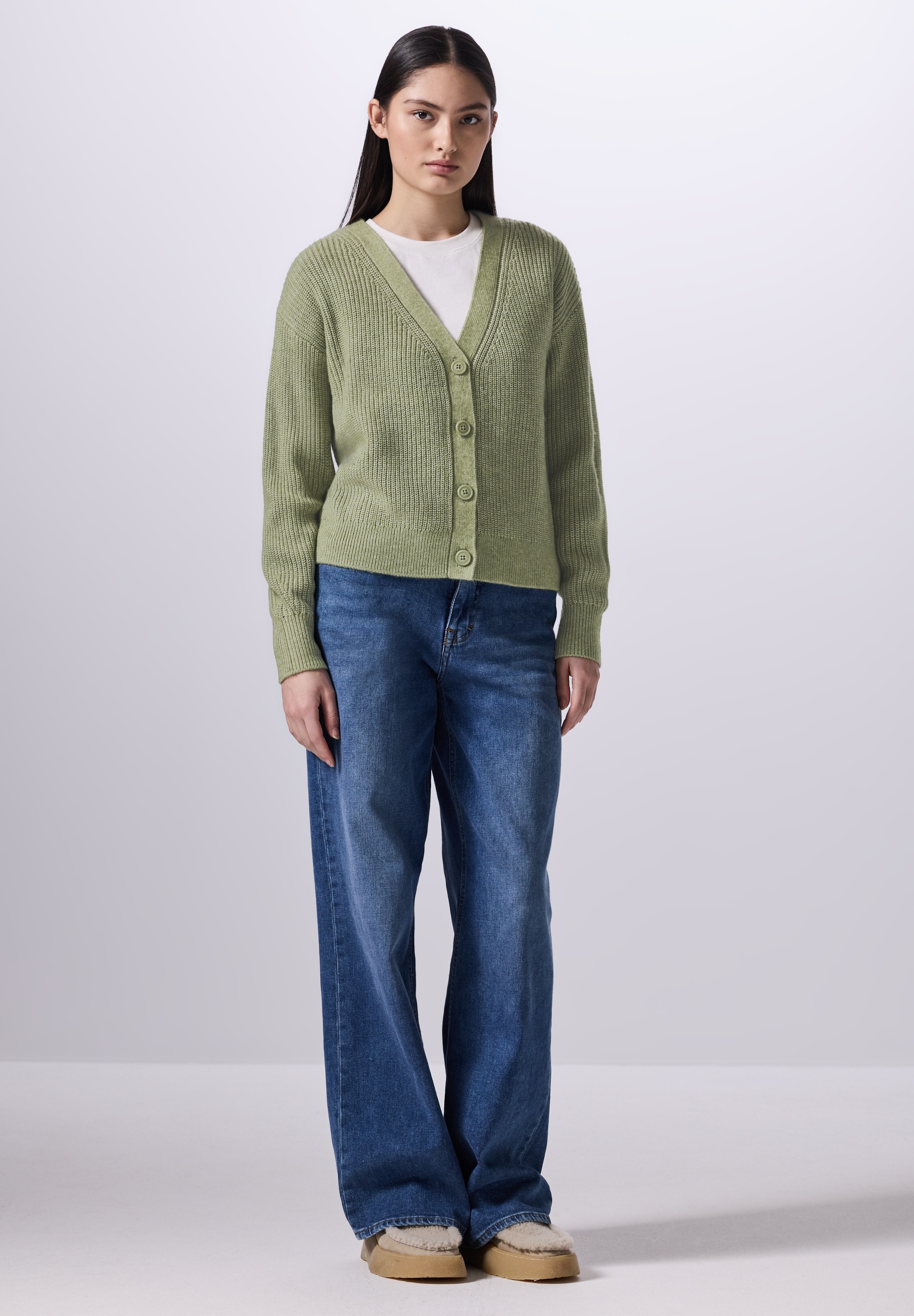 STREET ONE STUDIO Cardigan, mit V-Ausschnitt