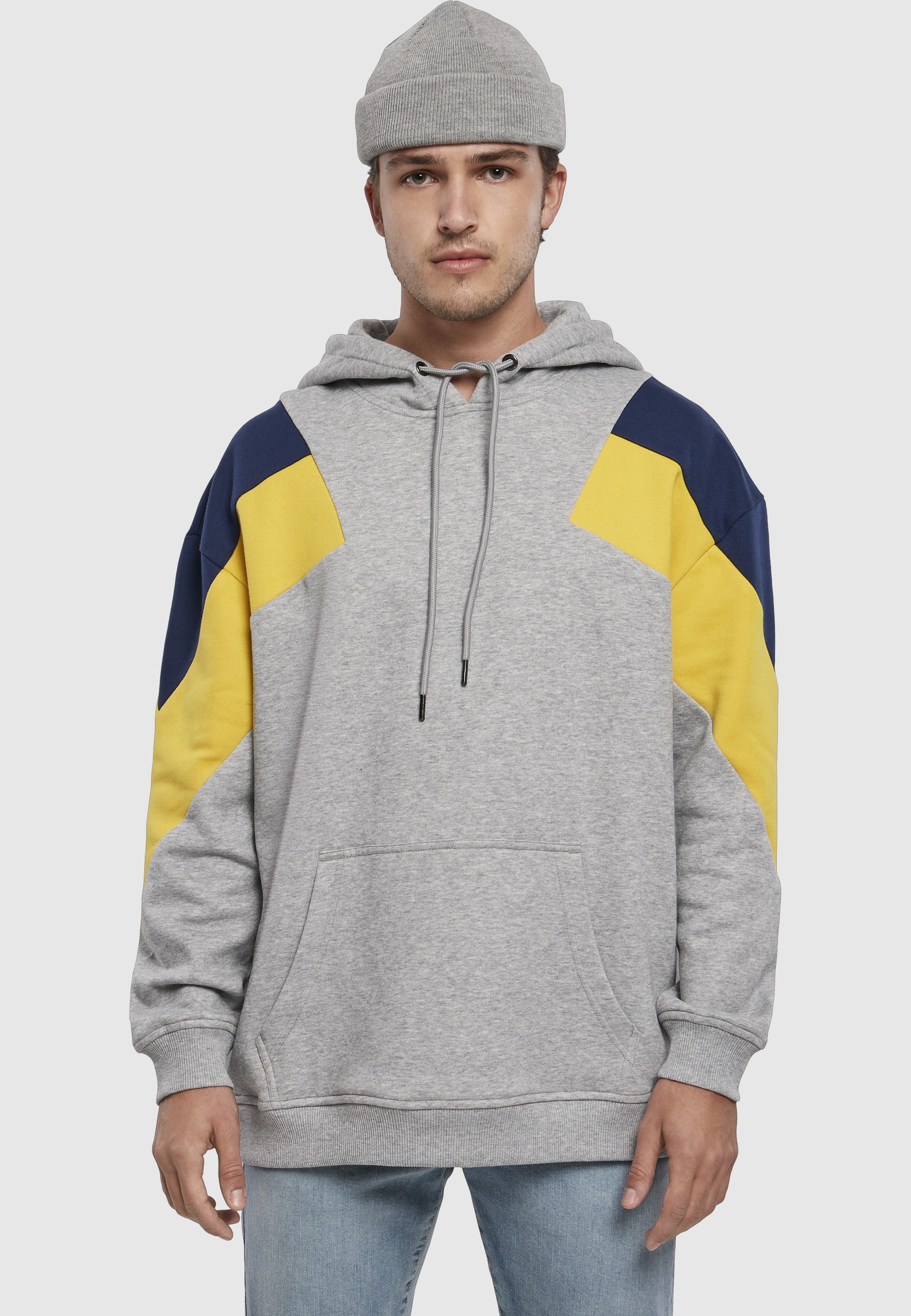 URBAN CLASSICS Sweatshirt »Urban Classics Herren Oversize 3-Tone Hoody«, 1 Stk.
