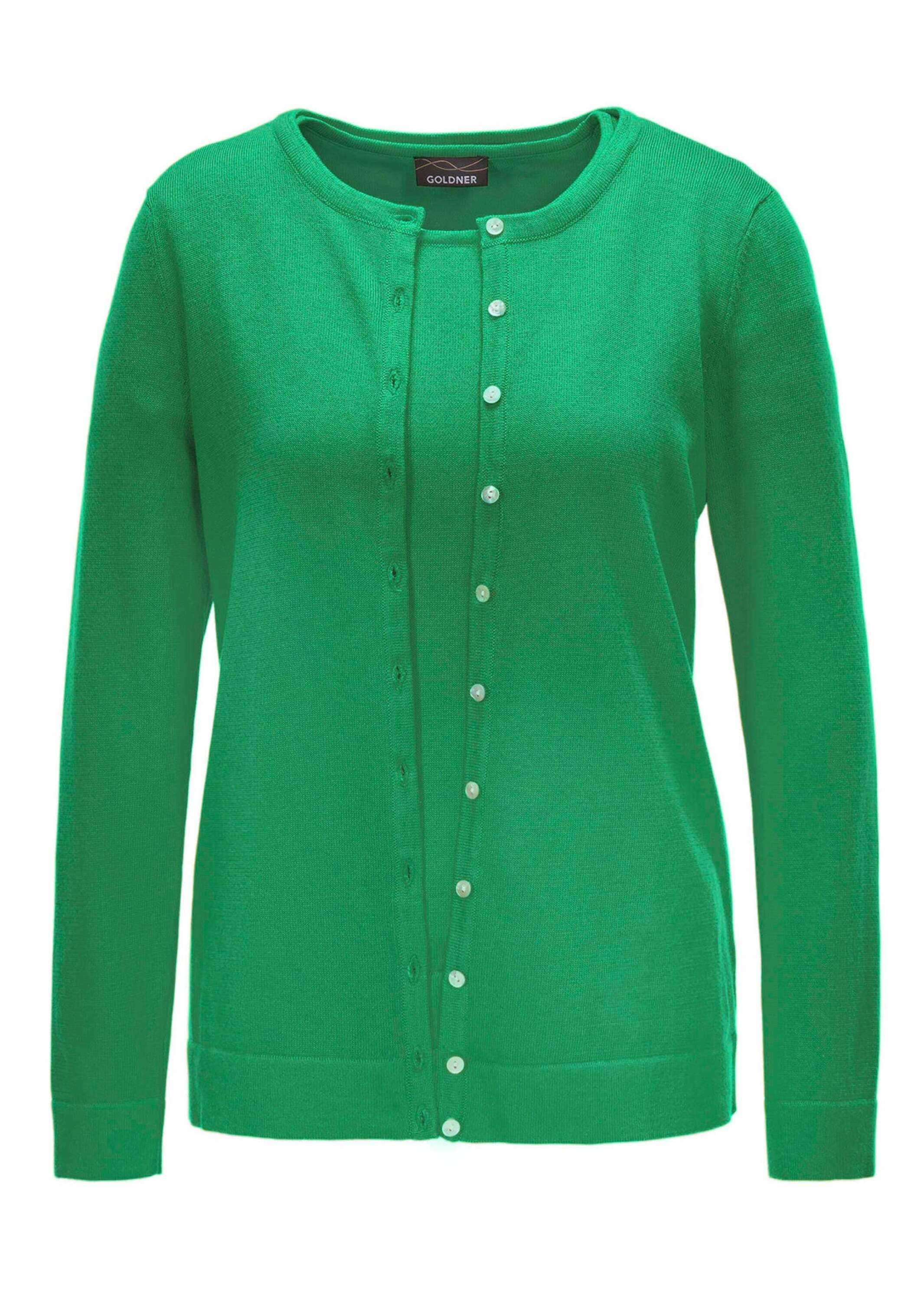 GOLDNER Strickpullover "Figurnahes Twin-Set aus Pima-Baumwolle" Ohne günstig online kaufen