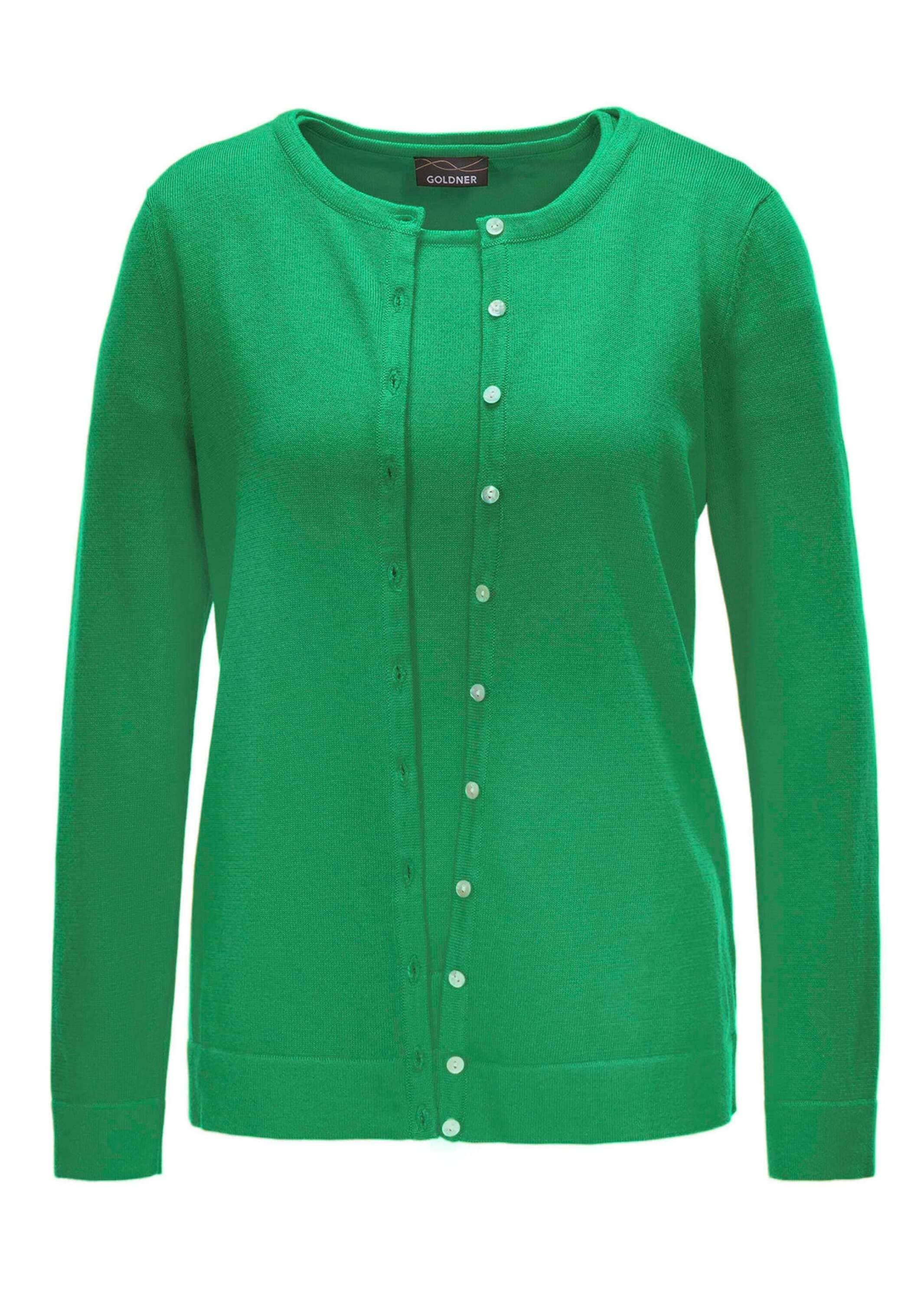 GOLDNER Strickpullover "Figurnahes Twin-Set aus Pima-Baumwolle" günstig online kaufen