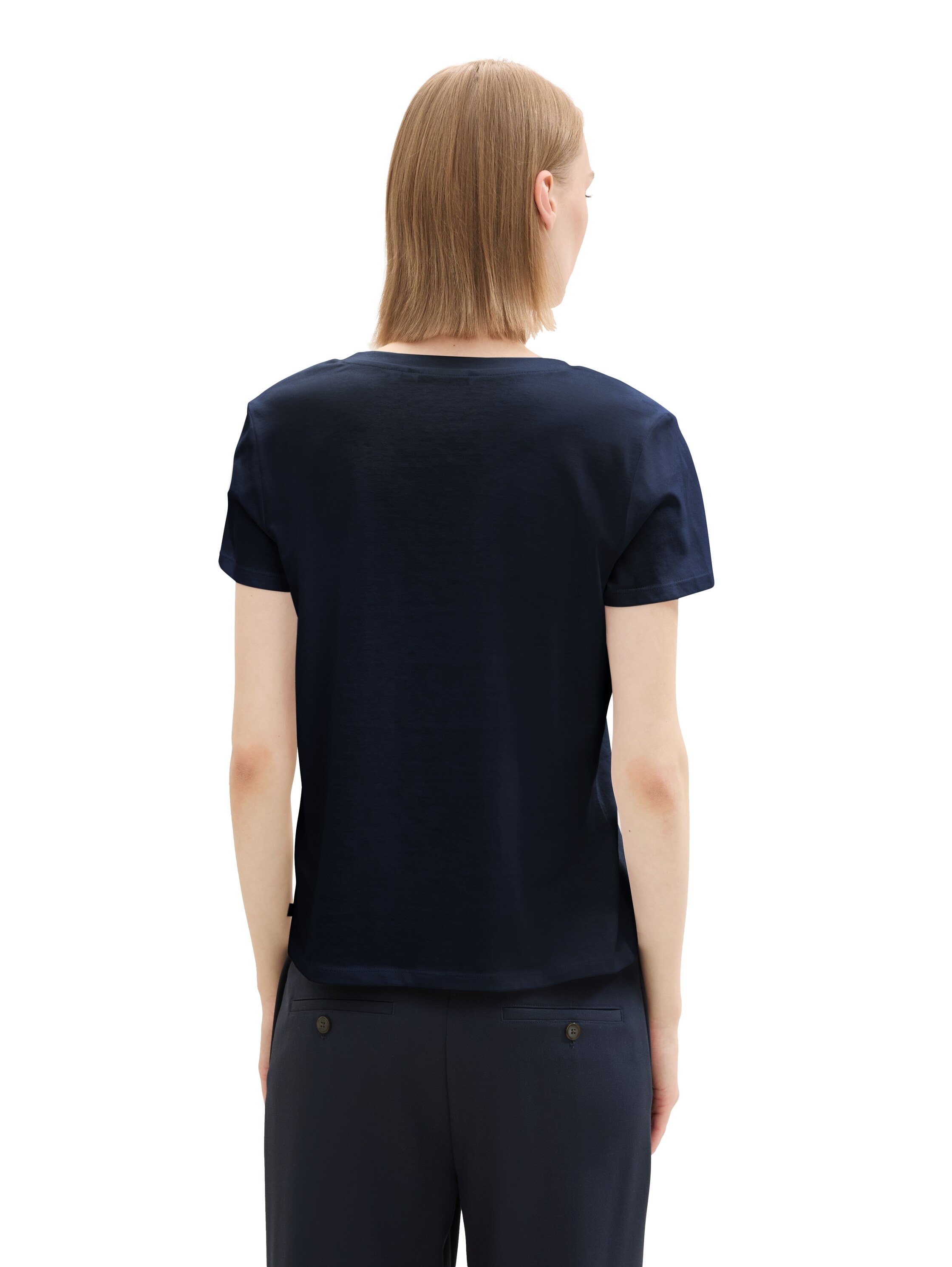 TOM TAILOR Denim V-Shirt, (Packung, 2 tlg.), mit Statement-Prints