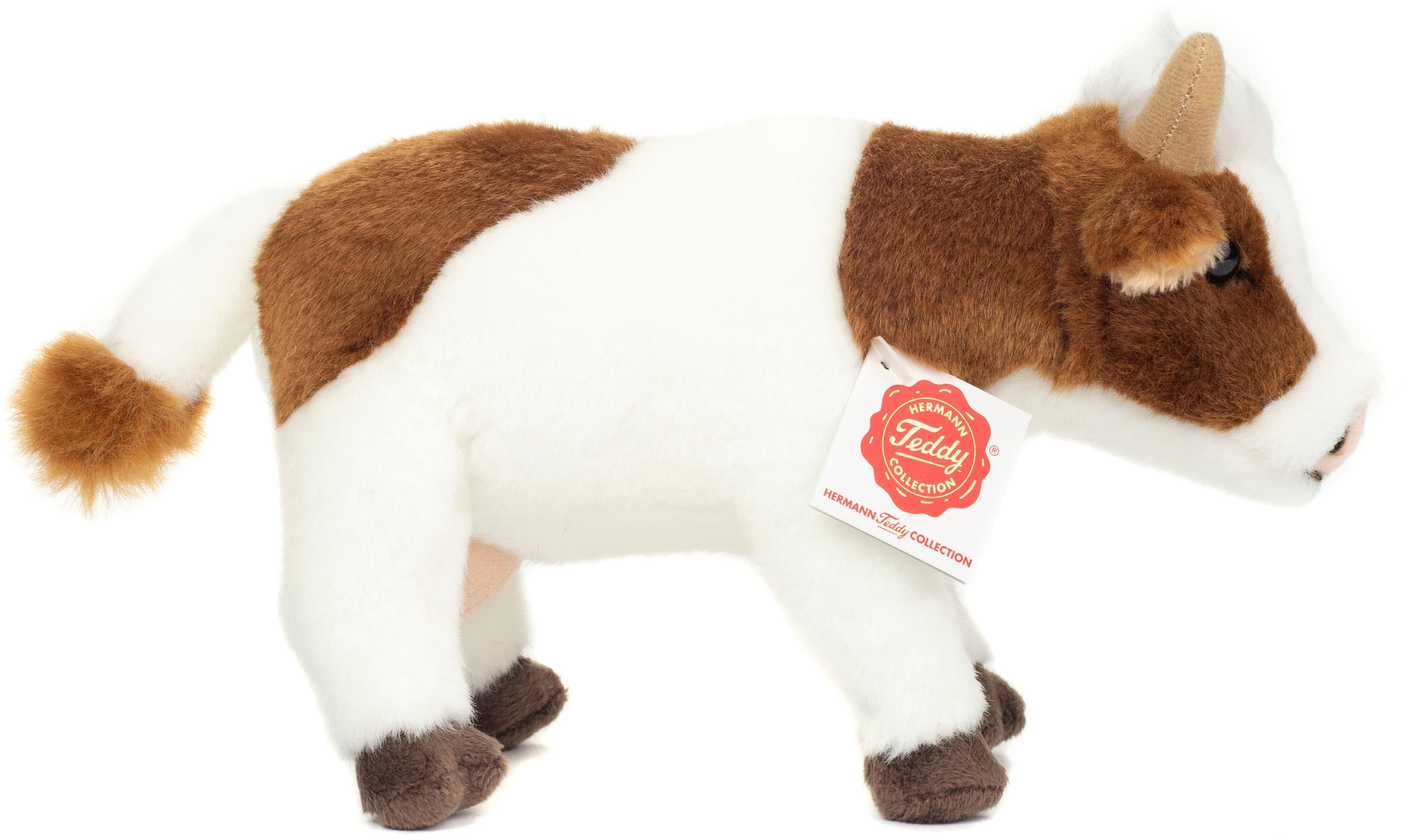 Teddy Hermann® Kuscheltier »Kuh 23 cm, braun/weiß«, zum Teil aus recyceltem Material