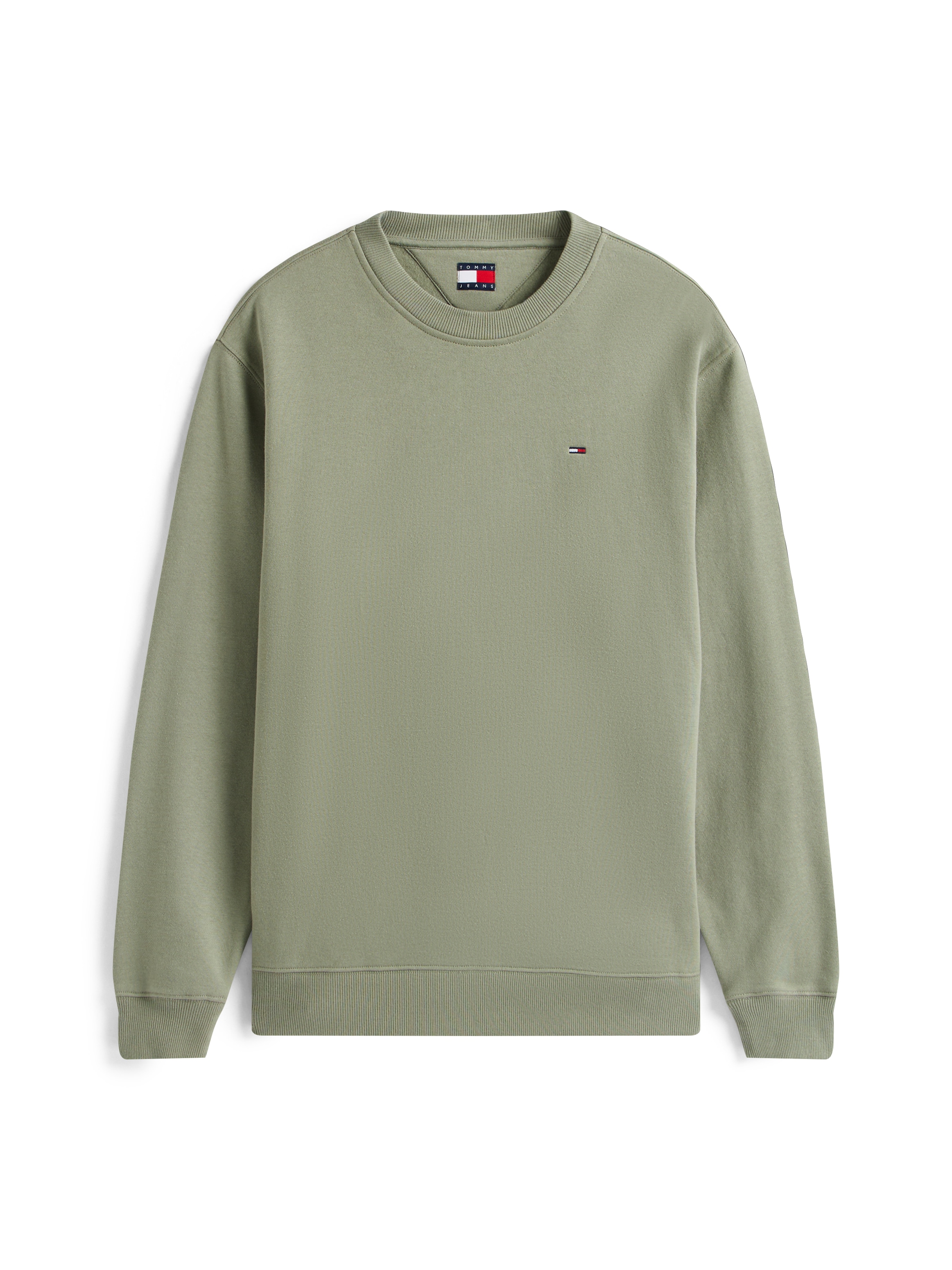 Tommy Jeans Sweatshirt »TJM REG S FLAG CREW«, Mit besticktem Markenlogo auf Brusthöhe