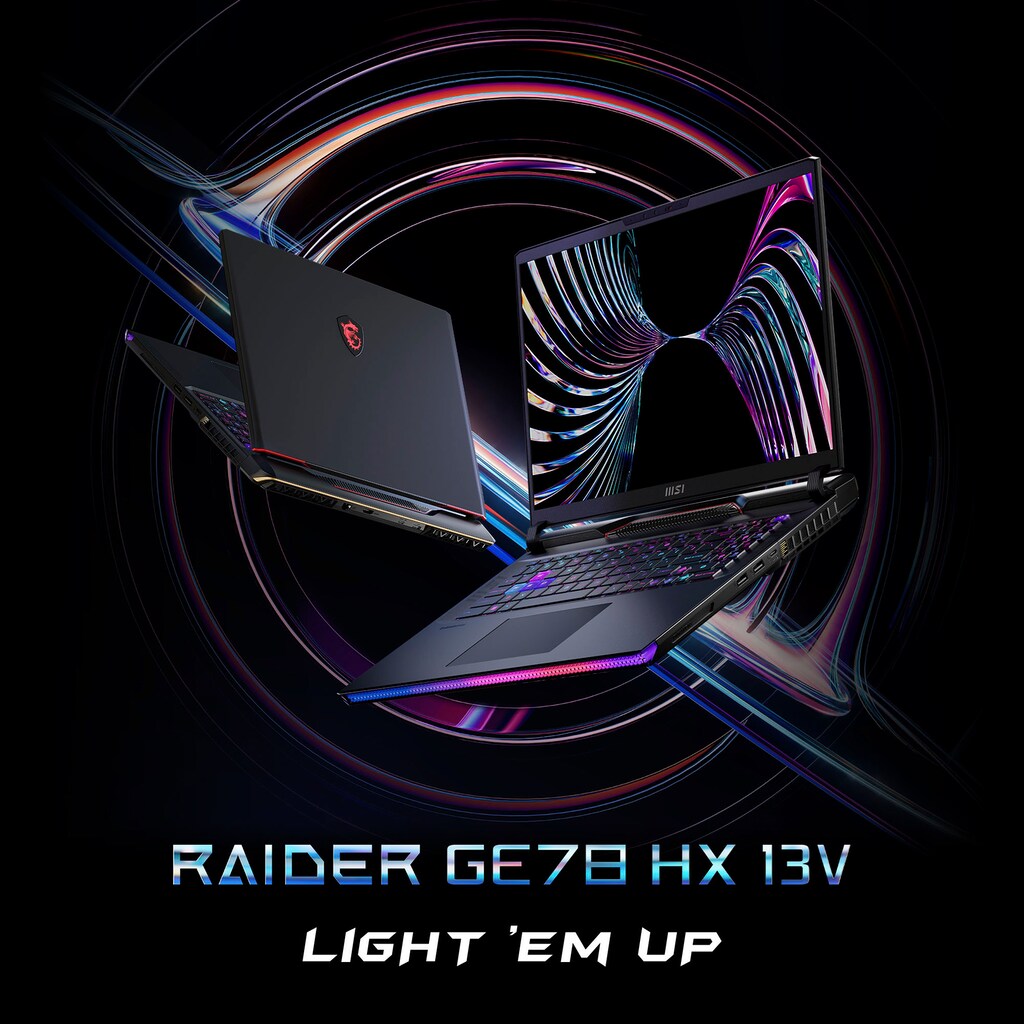 MSI Gaming-Notebook »Raider GE78 HX 13VI-018«, 43,2 cm, / 17 Zoll, Intel, Core i9, GeForce RTX 4090, 2000 GB SSD