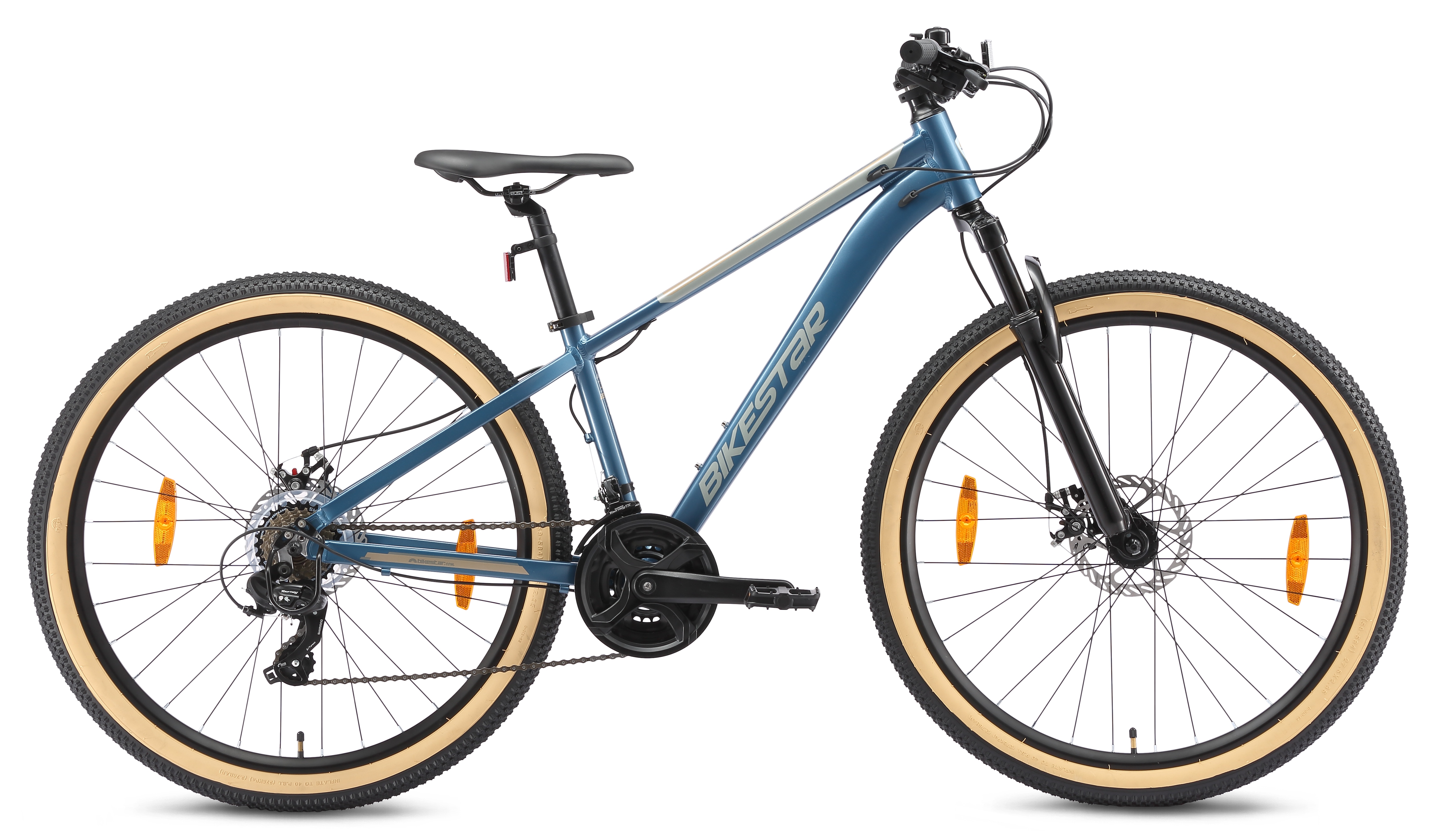 Bikestar Mountainbike 21 Gang Shimano RD-TY300 Schaltwerk Kettenschaltung für Damen und Herren, Kettenschaltung
