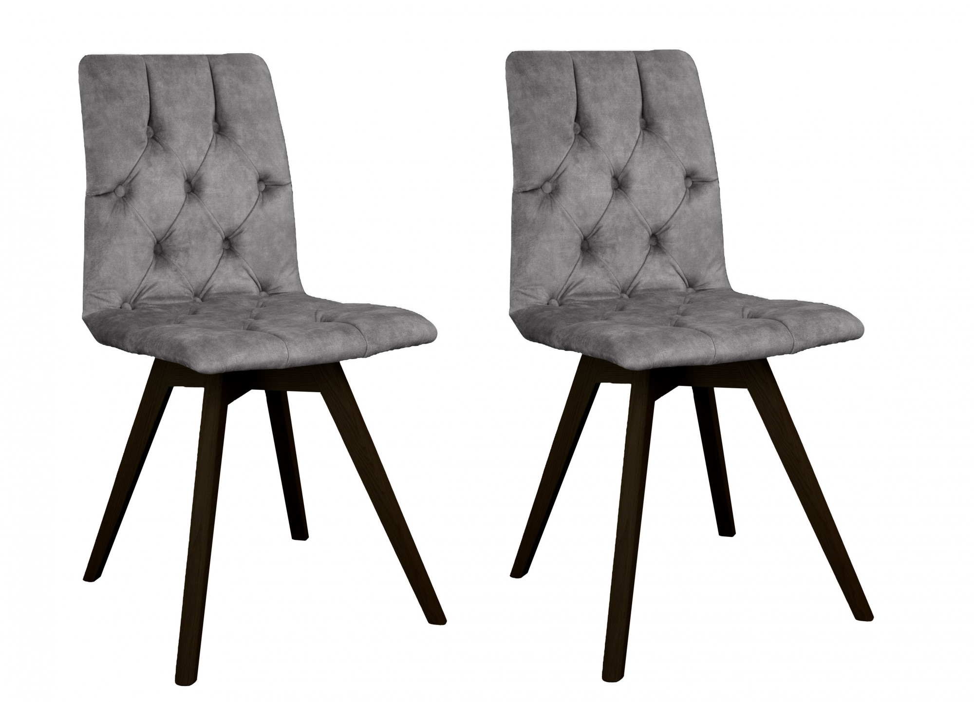 andas Esszimmerstuhl "Rania", (Set), 2 St., Samtvelours, mit Massivholzbein günstig online kaufen