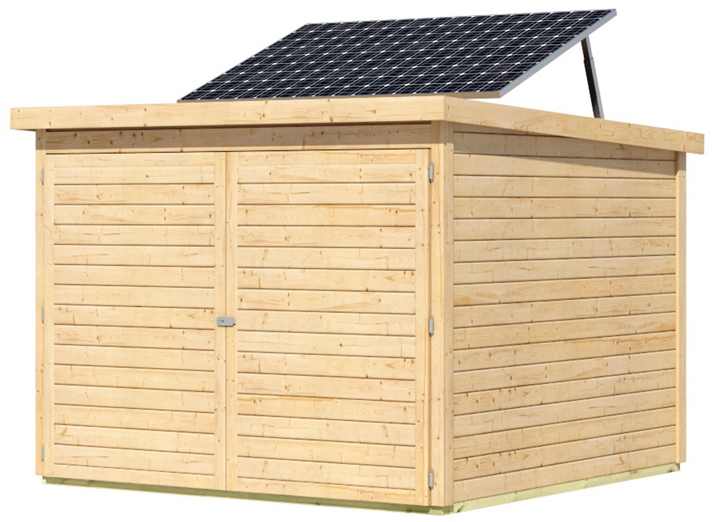 Karibu Fahrradbox "Fahrradgarage 4 Solar" in verschiedenen Farben, mit Sola günstig online kaufen