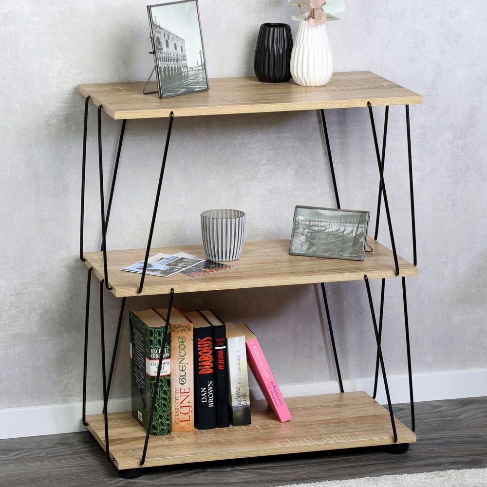 KESPER® Regal »mit 3 Ablageflächen, sonoma Eiche, FSC zertifiziert«, (1 St.), Maße: 61,5 x 31,5 x 71,2 cm