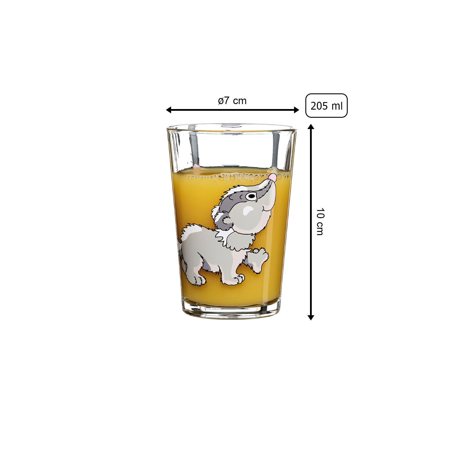 Ritzenhoff & Breker Kinderbecher "Kindergläser Waldtiere 205 ml 6er Set bun günstig online kaufen