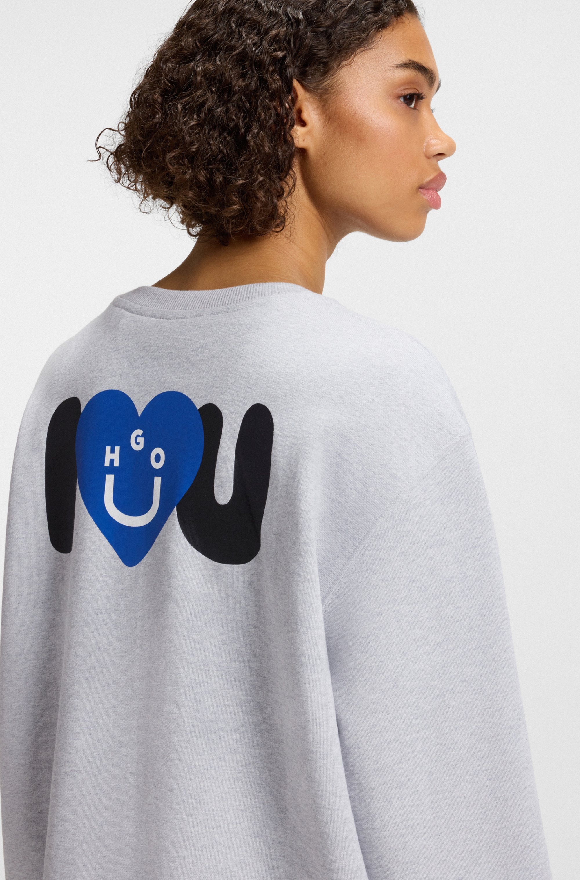 HUGO Blue Sweatshirt »Oversized Crew«