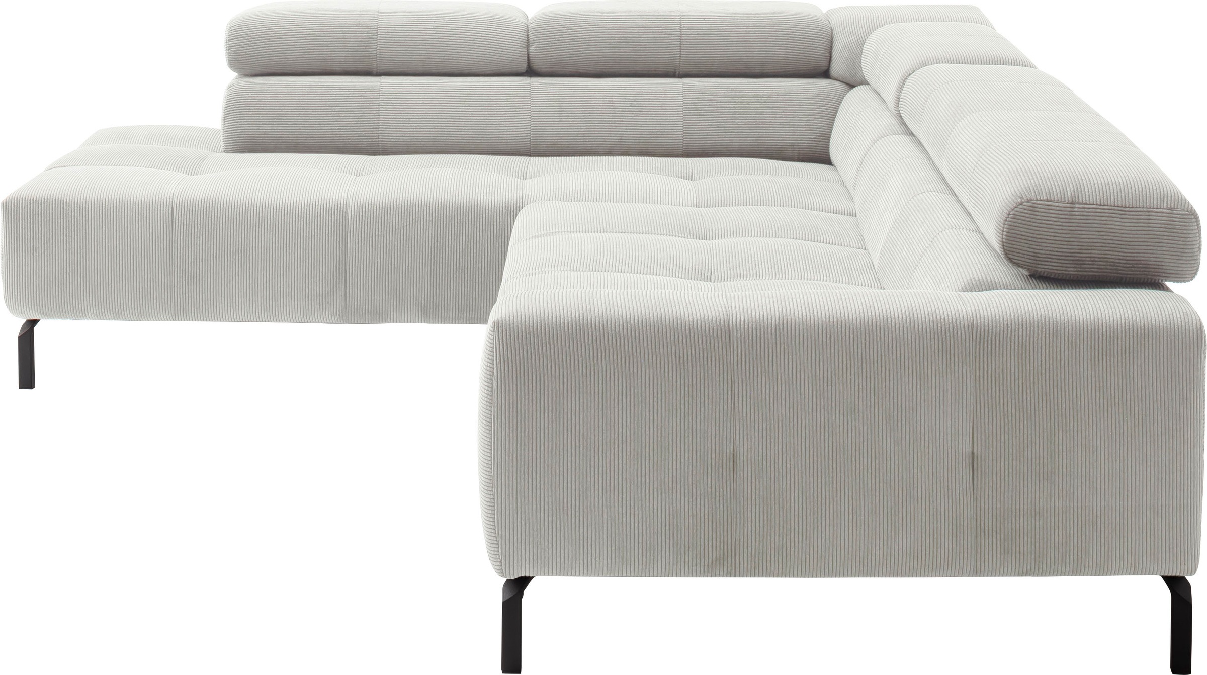 Places of Style Ecksofa »Cleveland, L-Form, incl. Kopfteilverstellung, Breite 276 cm«, wahlweise elektrischer Sitzvorzug