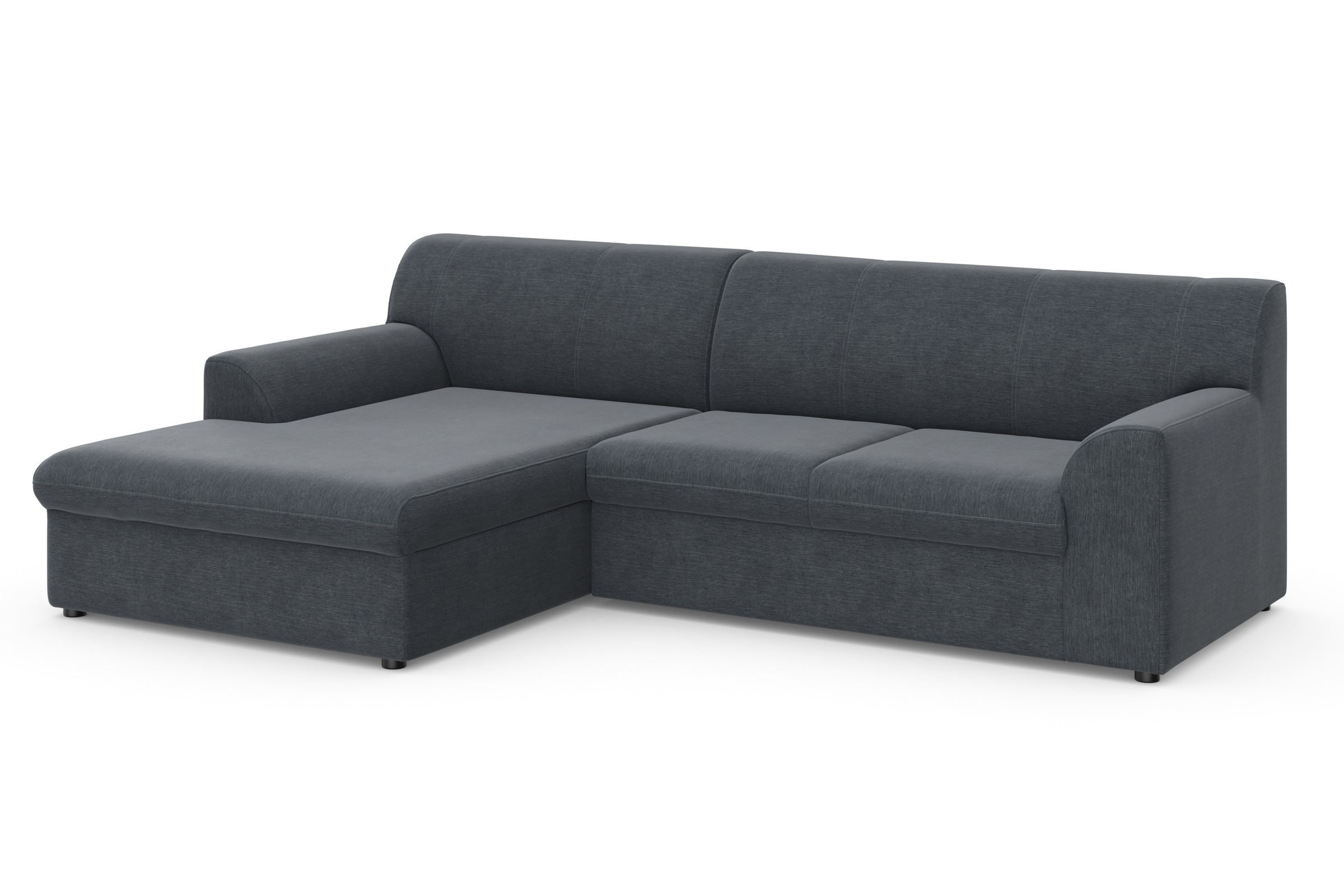 Thumbnail - DOMO collection Ecksofa "Topper, elegant und zeitlos, kompaktes Stellmaß 245/155cm, L-Form", mit Recamiere, wahlweise mi...