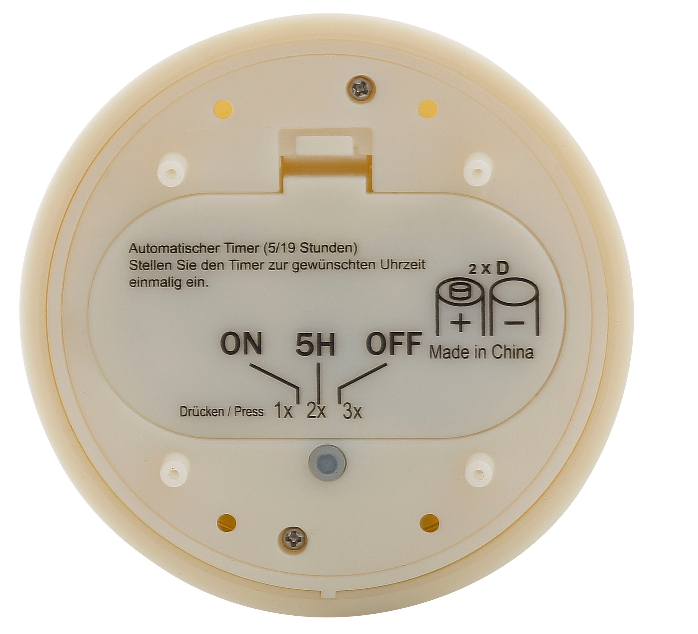IC Home LED Dekolicht »LED-Kerze für aussen, Weihnachtsdeko«, mit beweglicher Flamme, Ø ca. 8,9 cm, LED-Outdoor Kerze