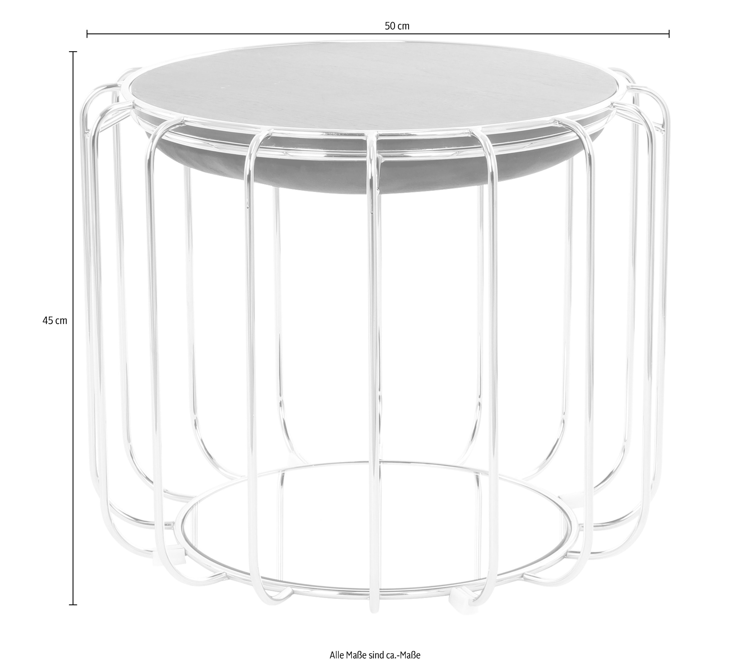 Kayoom Beistelltisch »Pouf Comfortable 110, abnehmbares und wendbares Oberteil«, (1 St.), praktisch umzuwandeln in Tisch oder Hocker, mit Spiegelglas