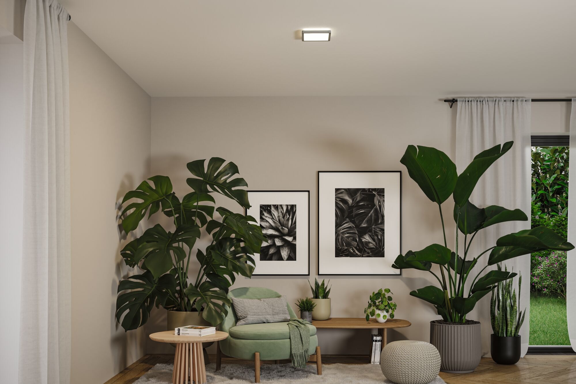 Paulmann LED Panel »Atria Shine 3000K IP44 White Select eckig« LED-Modul 1 Stk. Tageslichtweiß Farbwechsler