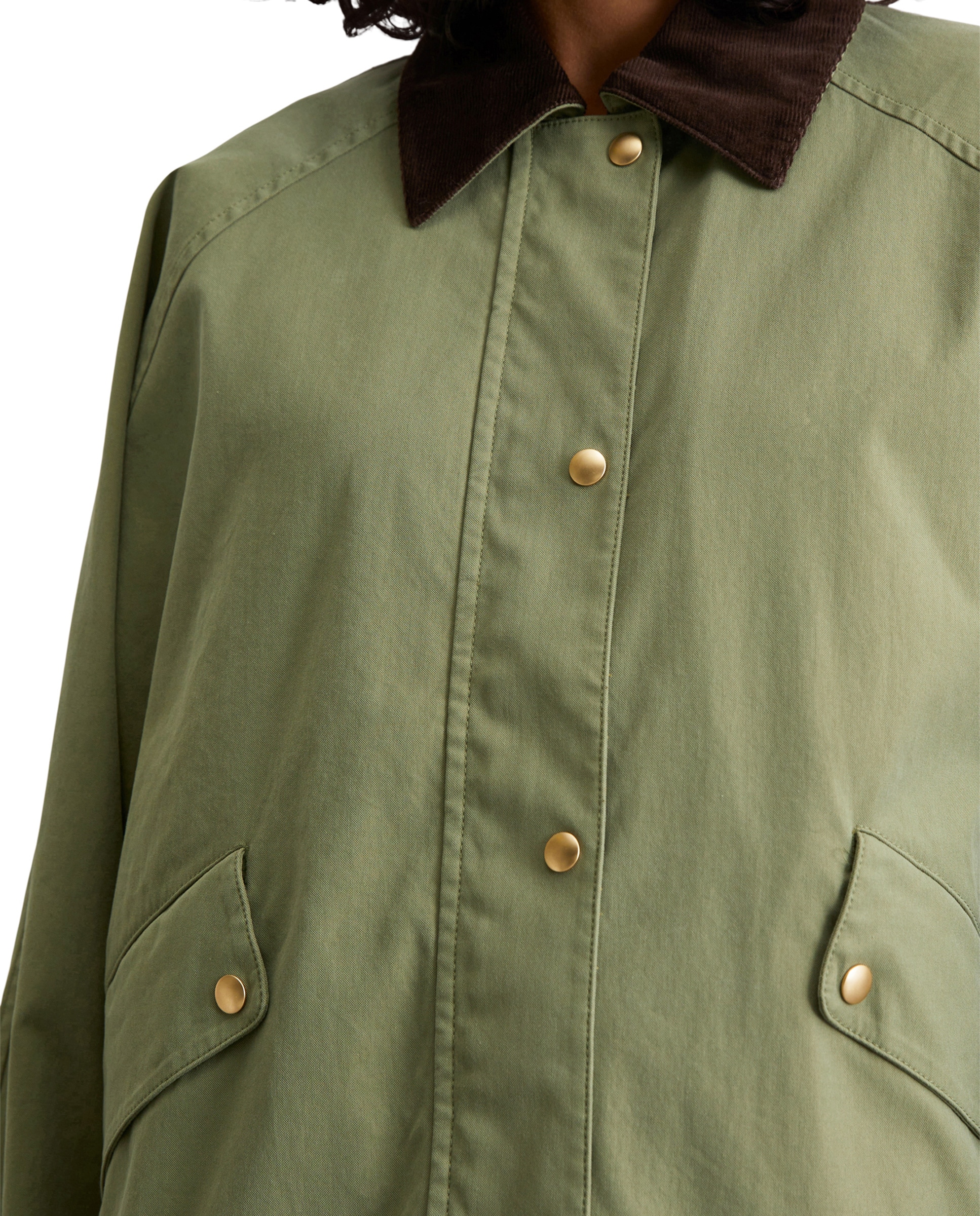 Marc O'Polo Outdoorjacke »aus hochwertigem Canvas«, ohne Kapuze
