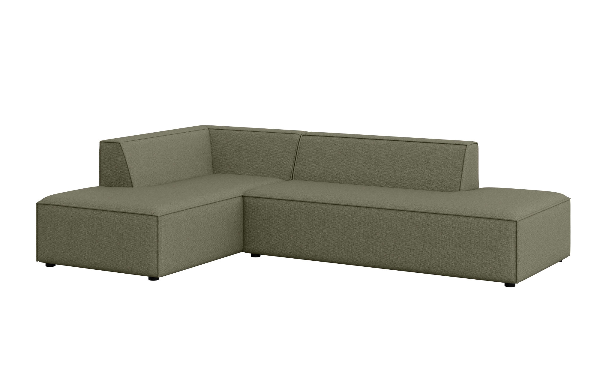 INOSIGN Ecksofa »Ecksofa Cavan mit Ottomane links oder rechts bestellbar«, L-Form mit Wellenunterfederung, Maße B/T/H: 270/180/72 cm