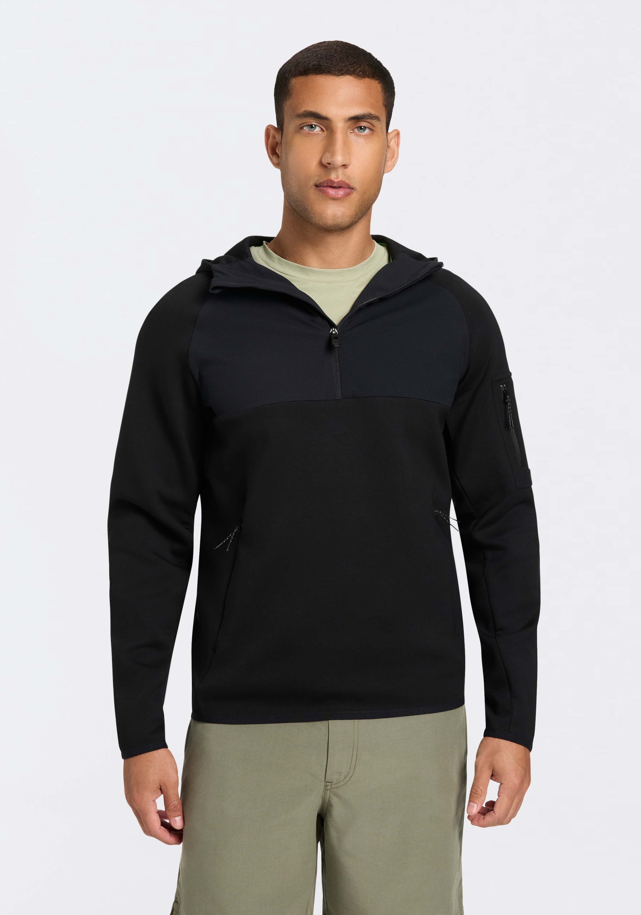 BOSS GREEN Kapuzensweatshirt "QZ Urban Tech", mit Reißverschlusstaschen günstig online kaufen