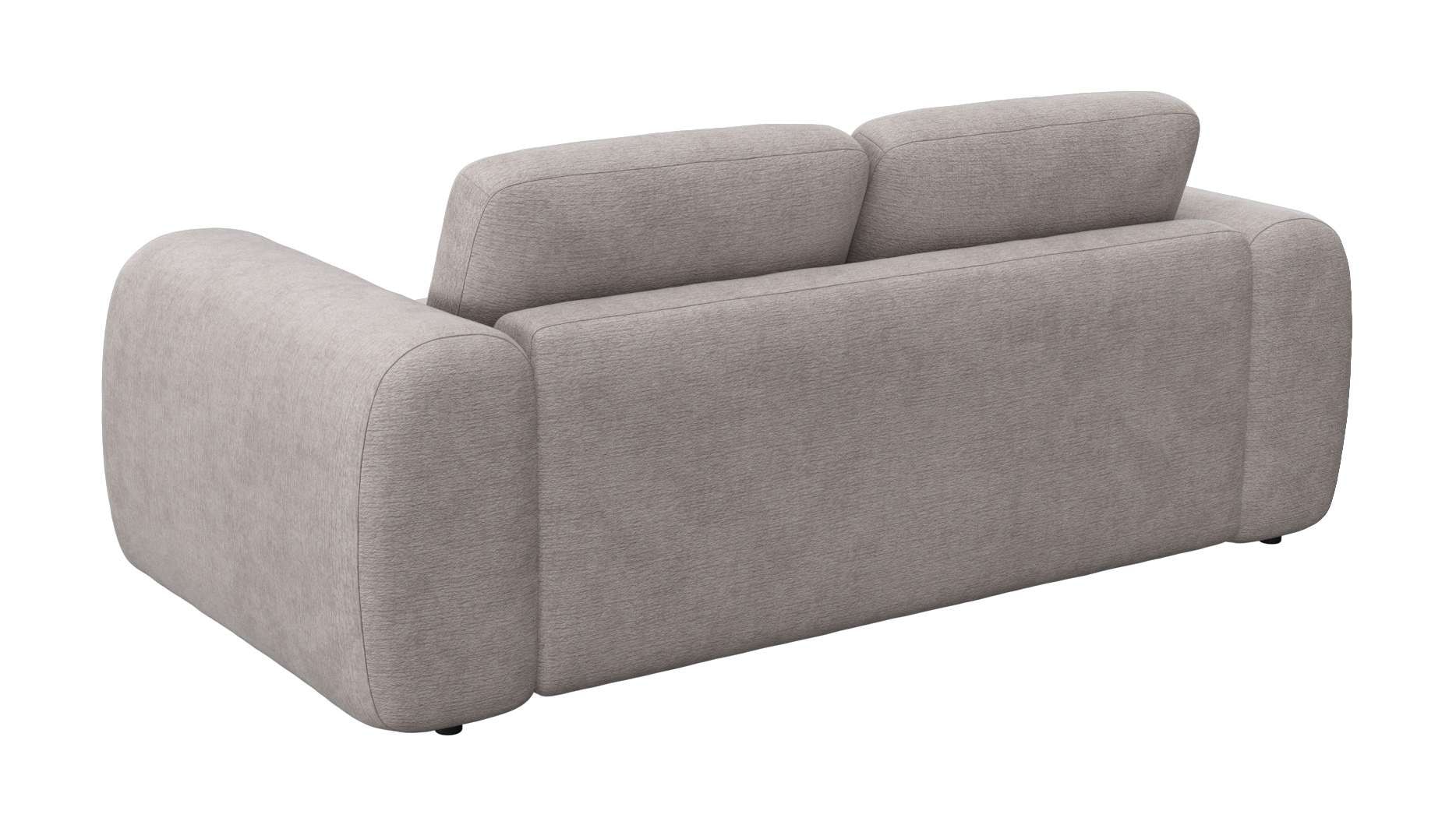FLEXLUX 2,5-Sitzer »Molino Designsofa, Polstersofa, Einzelsofa, Couch«, Kaltschaum & Stahl-Wellen für erstklassigen Sitzkomfort, Füsse Schwarz