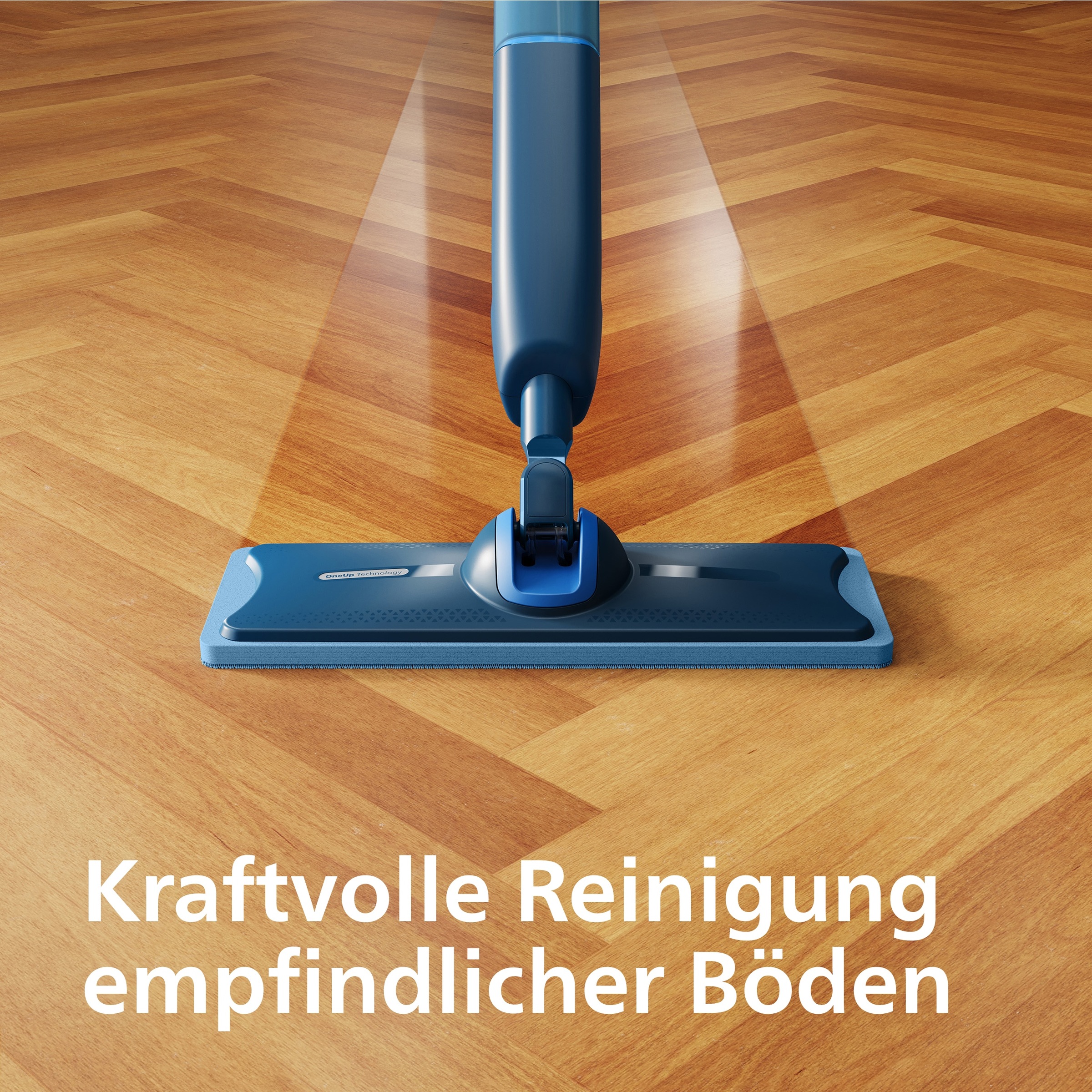 Philips Mikrofaserpad »OneUp Ersatzpad XV1884/20« (Mikrofaser 12 cmx35 cm 2 Stk. tlg. Speziell für Echtholz, Parkett und Linoleum entwickelt