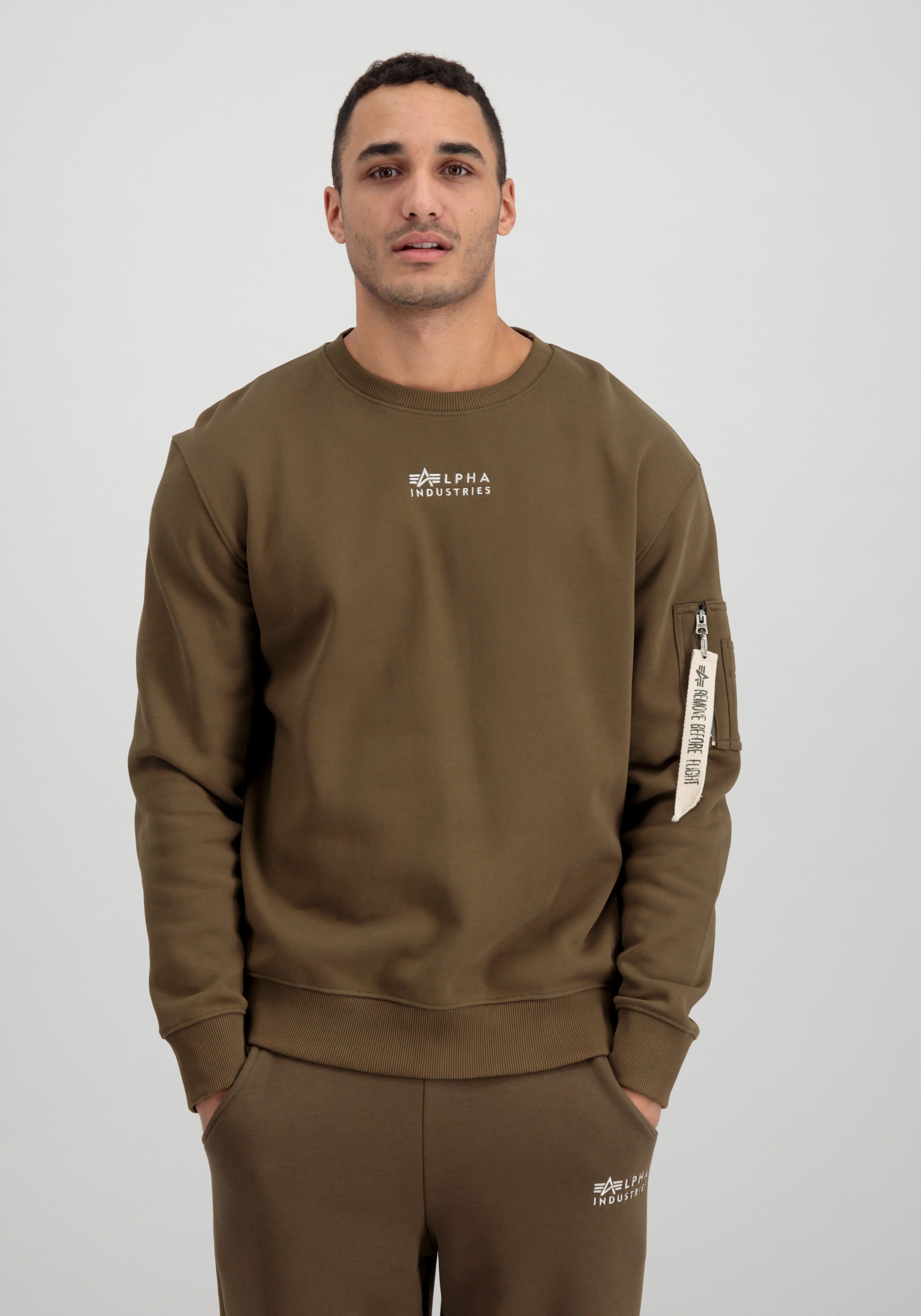 Alpha Industries Sweater "Alpha Industries Men - Sweatshirts Organics EMB Sweater"