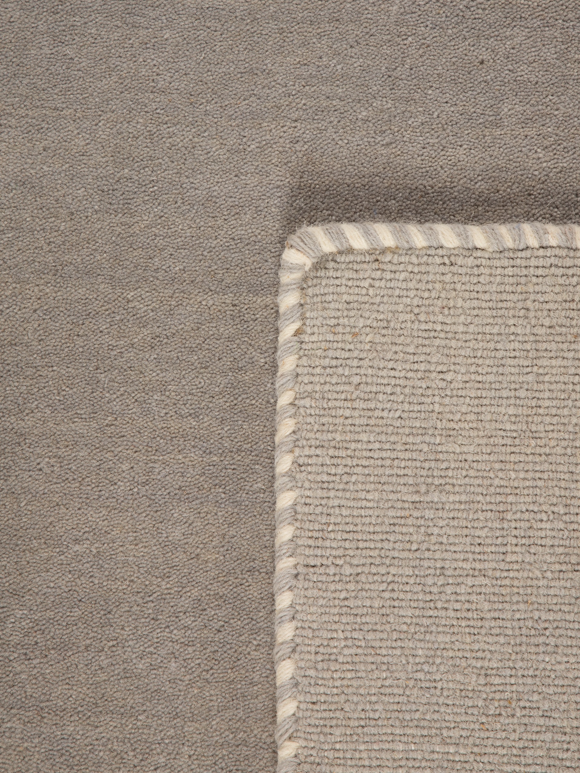 carpetfine Wollteppich »Gabbeh Lola Uni«, rechteckig, 14 mm Höhe, mit natürlichem Pflanzenmaterial von Hand gewebt, auch in Rund