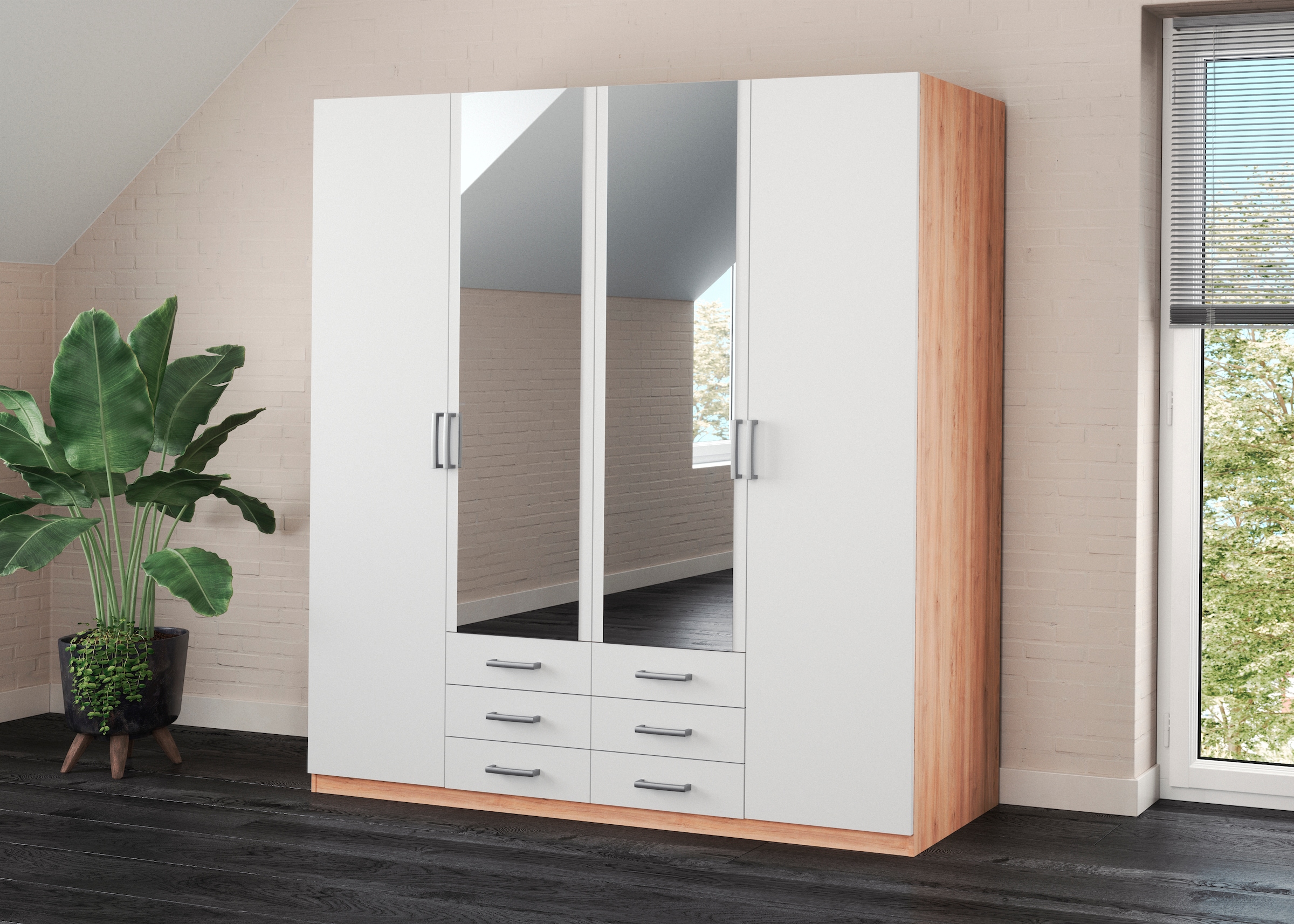 priess Kleiderschrank "Amsterdam" mit oder ohne LED-Beleuchtung günstig online kaufen