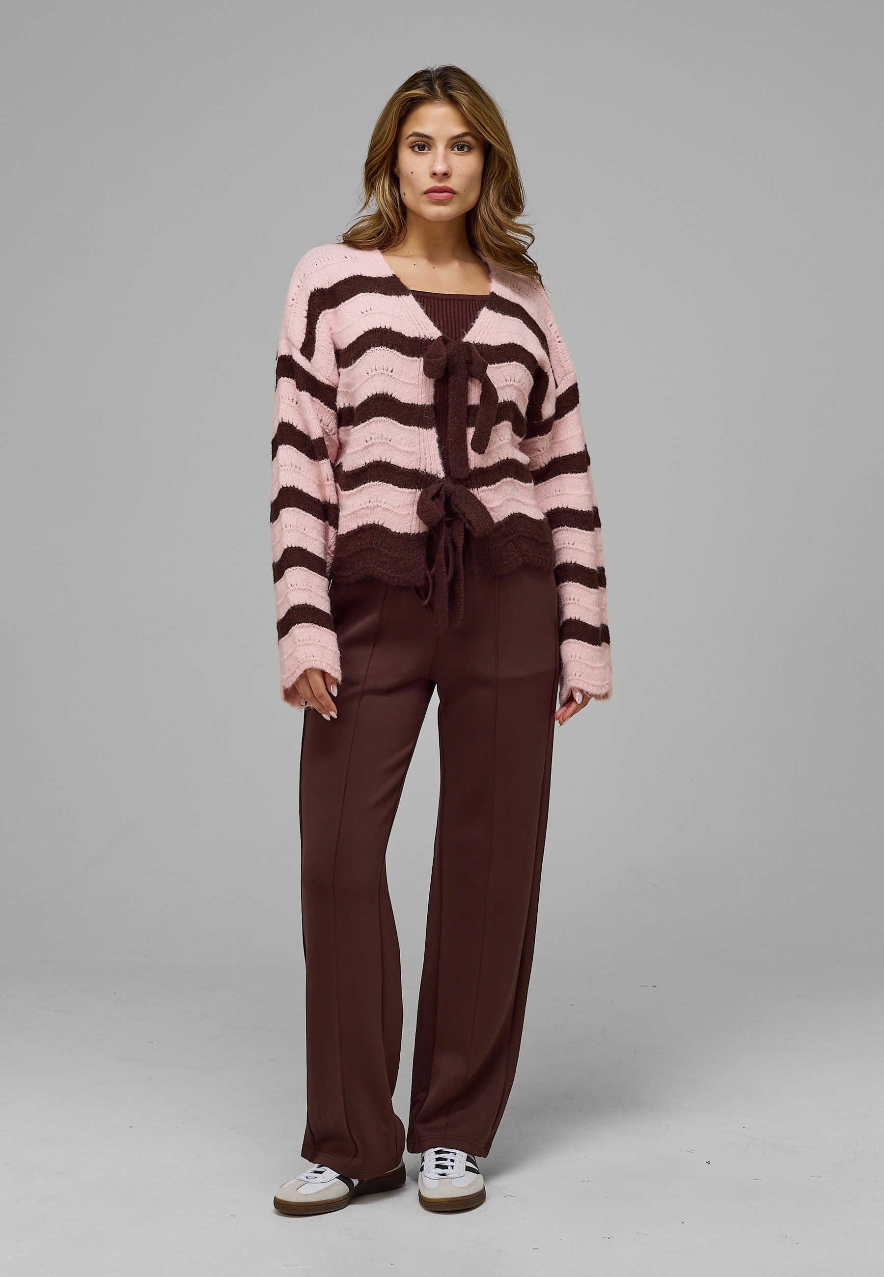 ESTELOU Cardigan »ESTELOU Wave Stripe Cardigan« 1