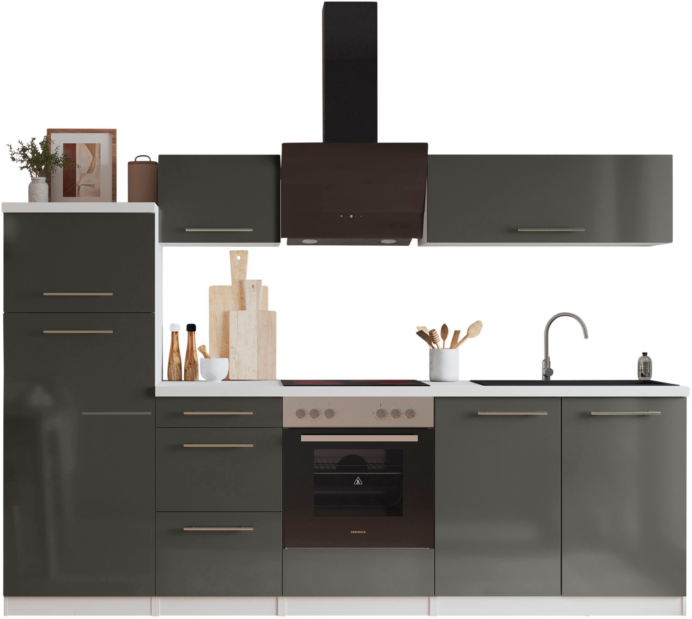 RESPEKTA Küche »Amanda« Breite 270 cm, mit Soft-Close, exklusiver Konfiguration für OTTO
