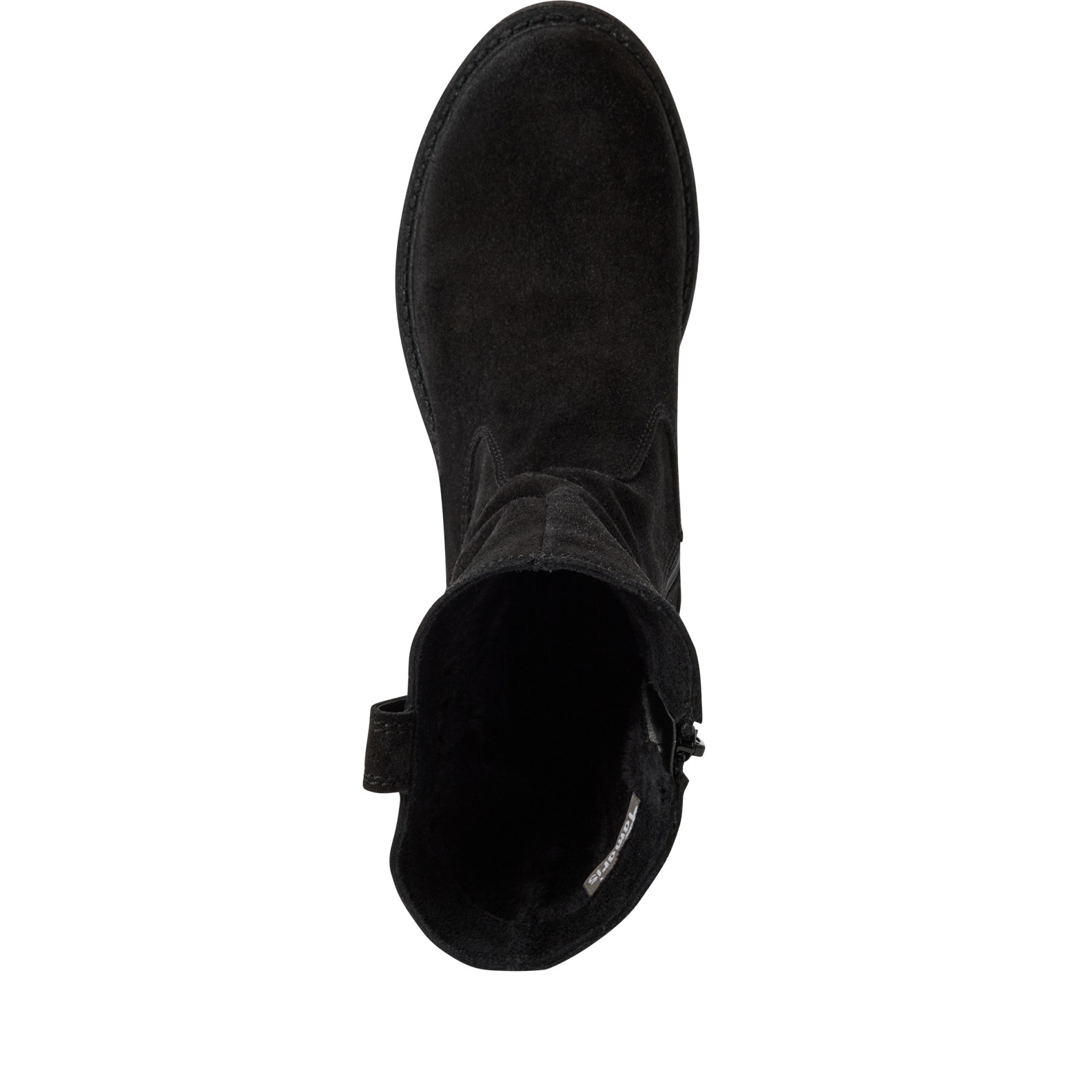 Tamaris Stiefelette, Blockabsatz, Kurzstiefel mit praktischem Innenreißverschluss