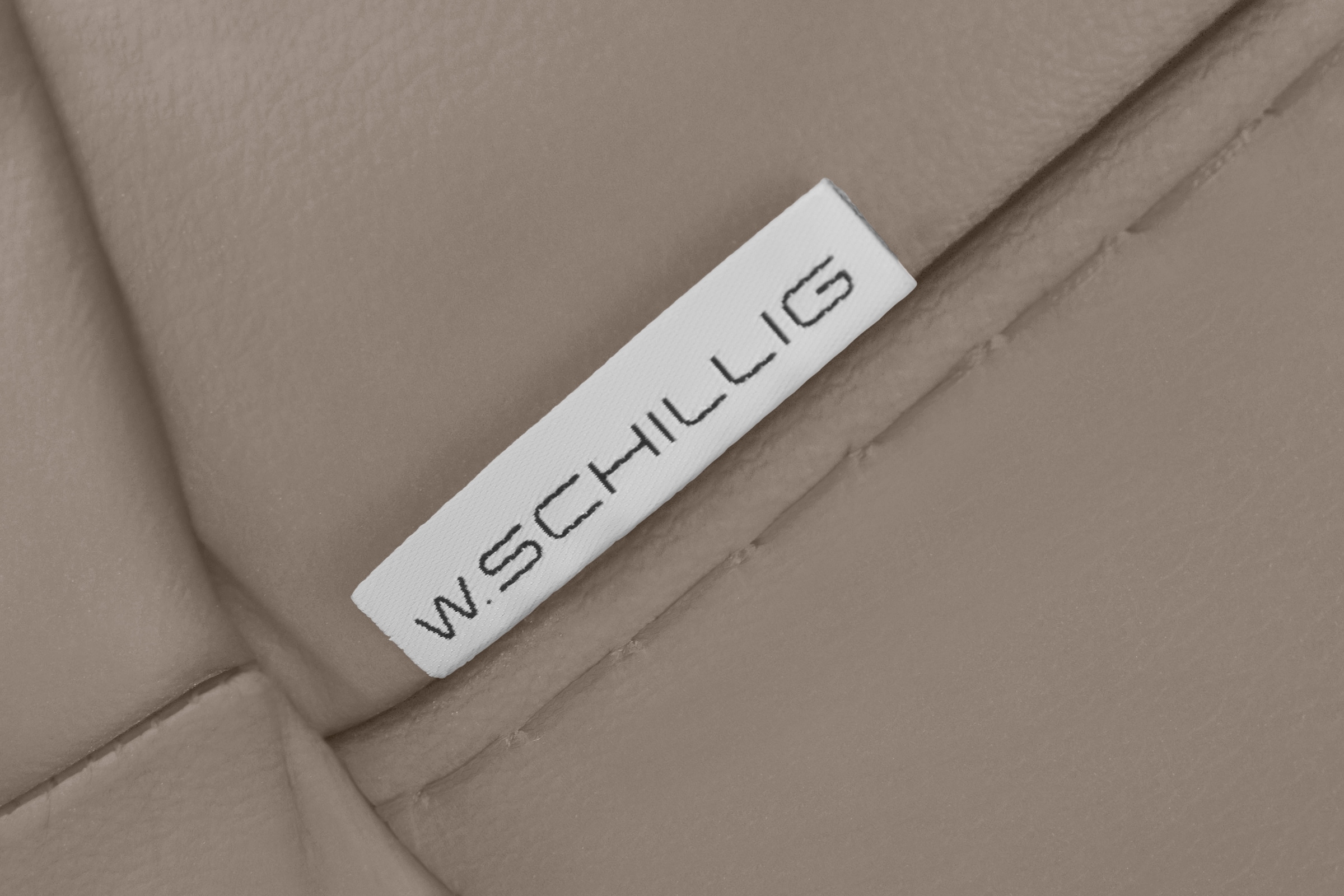 W.SCHILLIG 2,5-Sitzer »montanaa Designsofa mit erstklassigem Sitzkomfort, Ferderkern« mit Metallfüßen in Chrom glänzend, Breite 212 cm