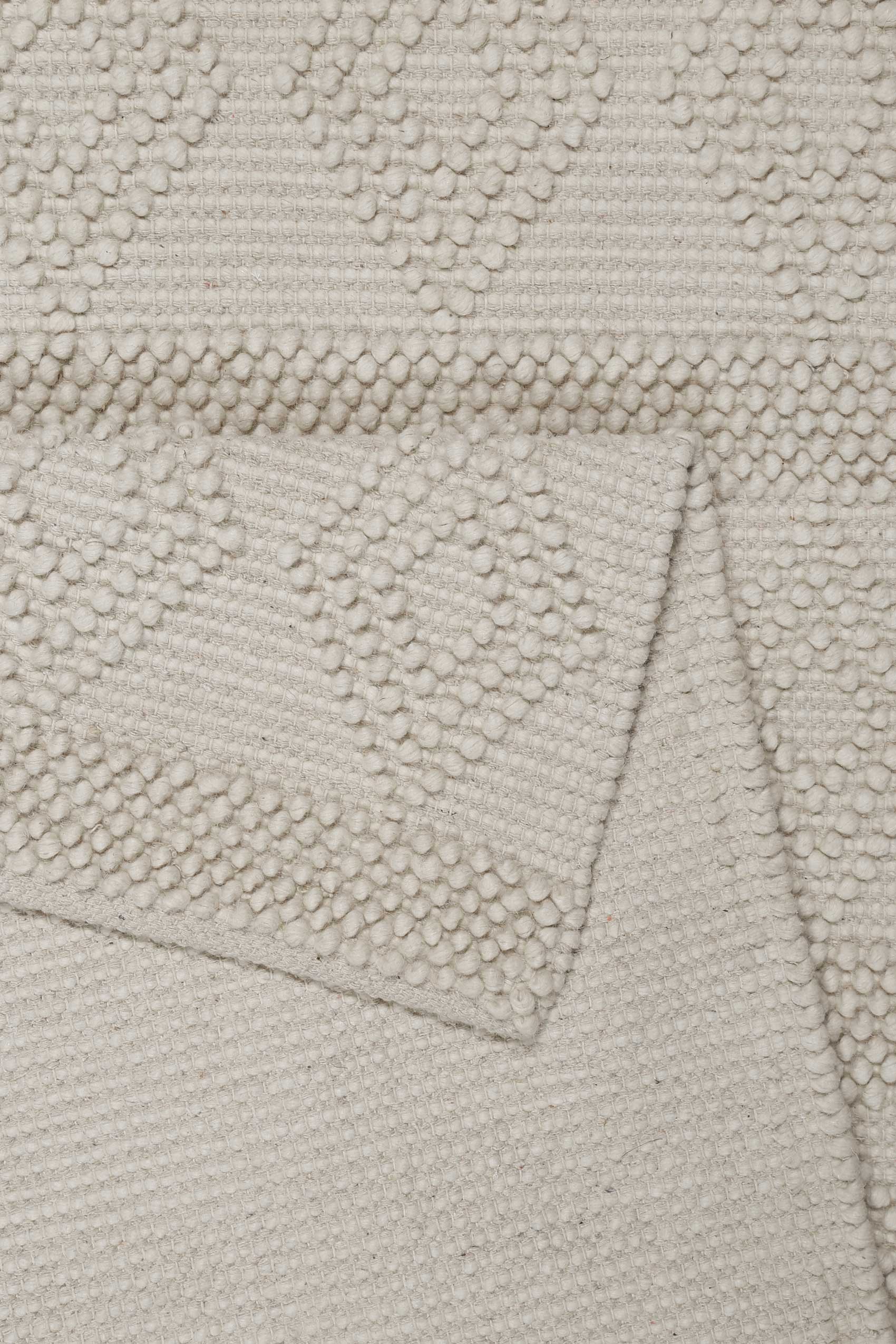 Teppich ESPRIT "Emmy", wollweiß, B:140cm H:8mm L:200cm, Schurwolle, Teppiche, Teppich, Wollteppich, handgewebt, kurzflor, natürlich, geometrisch 3
