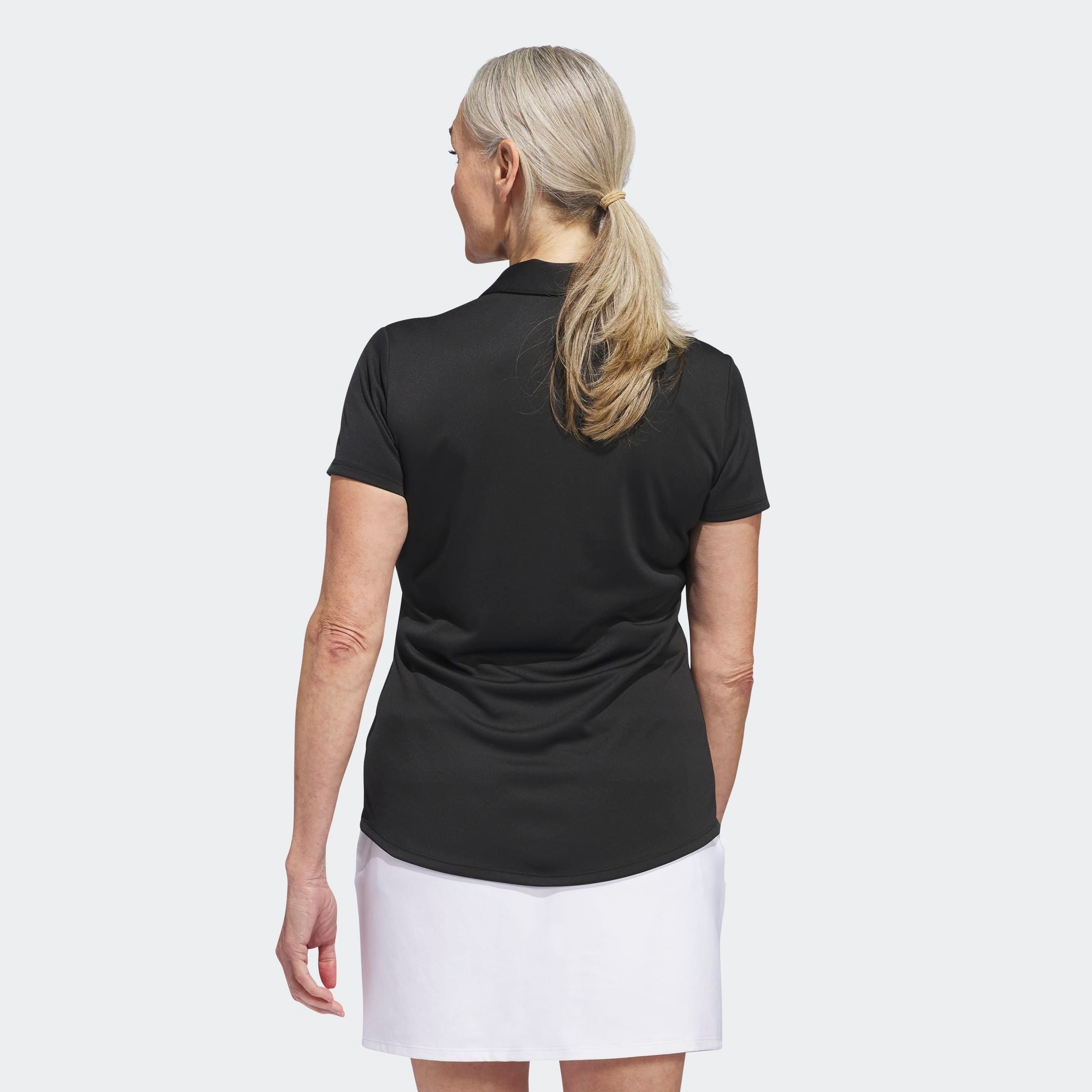 Thumbnail - adidas Performance Poloshirt "SOLID PERFORMANCE SHORT SLEEVE FÜR DAMEN" mit Druckknopfverschluss, aus Polyester, leichte...
