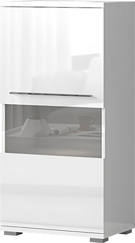 Places of Style Highboard "Piano Vitrine", (H/B/T): 123/60/40,2cm), UV lack günstig online kaufen