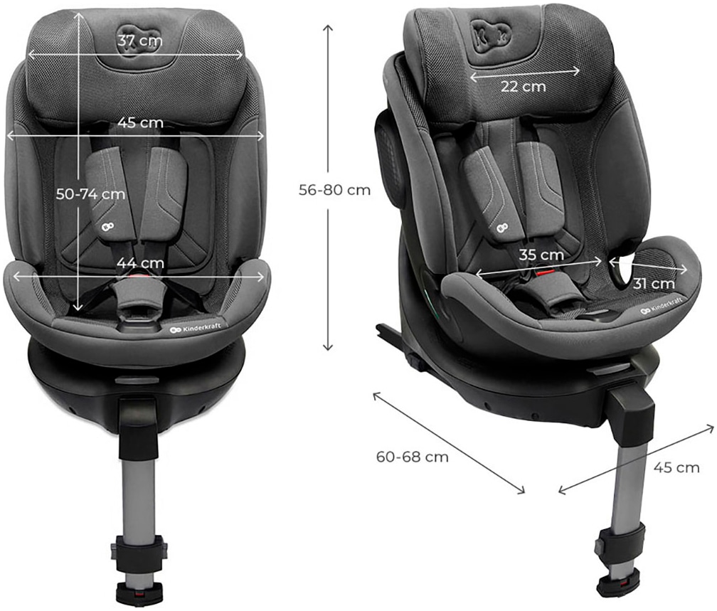 Kinderkraft Autokindersitz »XRIDER 2 i-Size« Klasse 0 / 1 / II / III (bis 36 kg) 360° – drehbarer Kindersitz