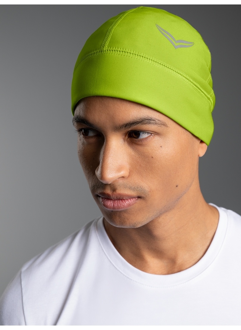 Trigema Strickmütze "TRIGEMA Mütze mit reflektierendem Logo" 1 Stk. günstig online kaufen