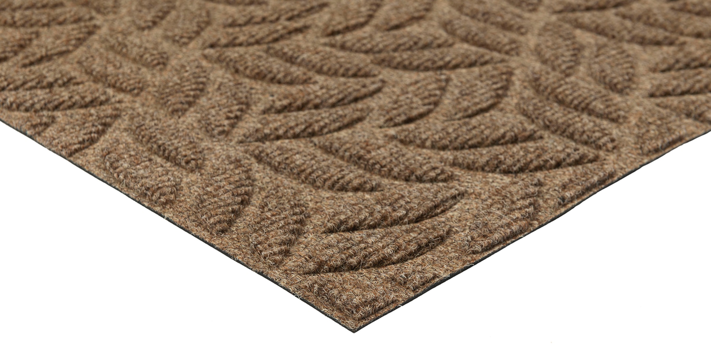 wash+dry by Kleen-Tex Fußmatte »DUNE Leaves Taupe«, rechteckig, 8 mm Höhe