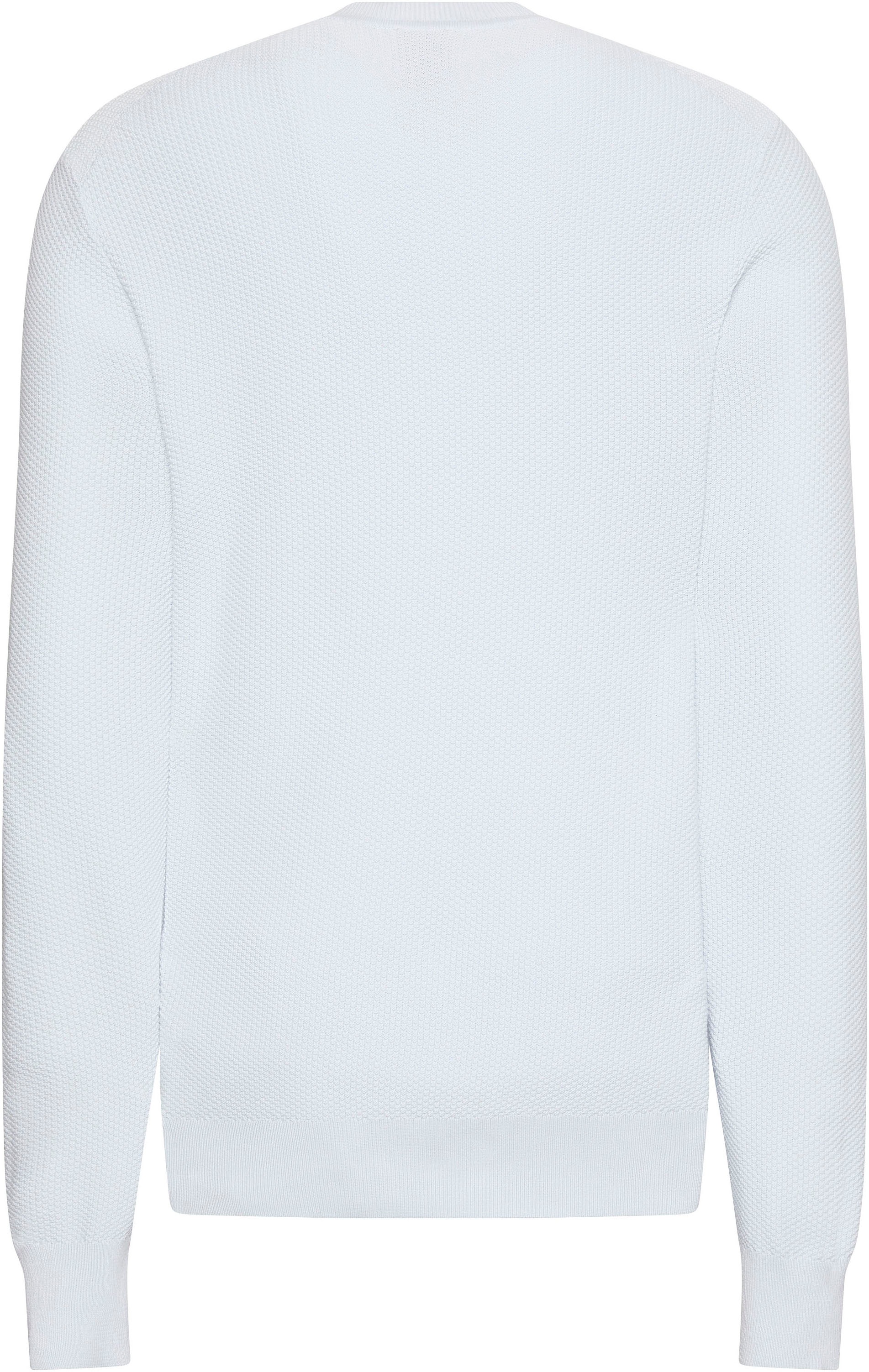 Calvin Klein Rundhalspullover "LS TEXTURED COTTON CREWNK SWEATE" Regular fi günstig online kaufen