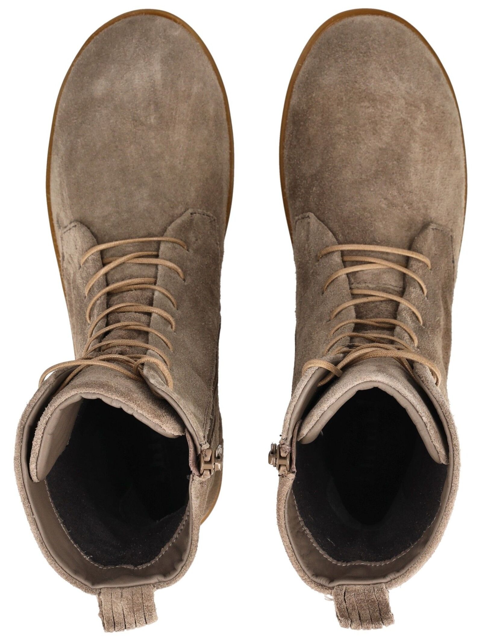Think! Schnürstiefelette »Think! Stiefelette Veloursleder«