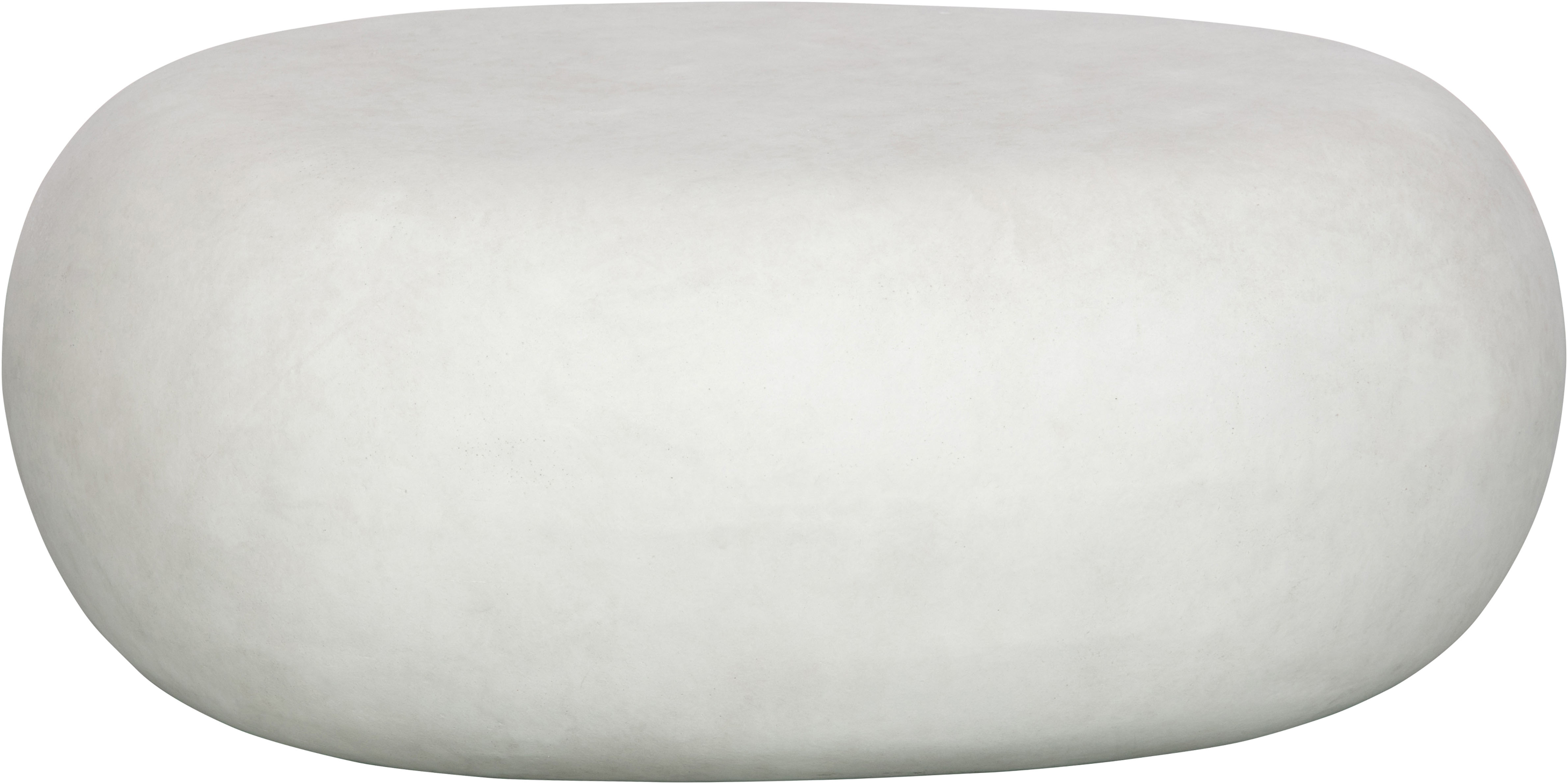 WOOOD Beistelltisch "Pebble aus Fiberclay mit abgerundeter organischer Form" Tragkraft 90 kg, Glasfaser-Ton-Verbundmaterial, pflegebedürftig